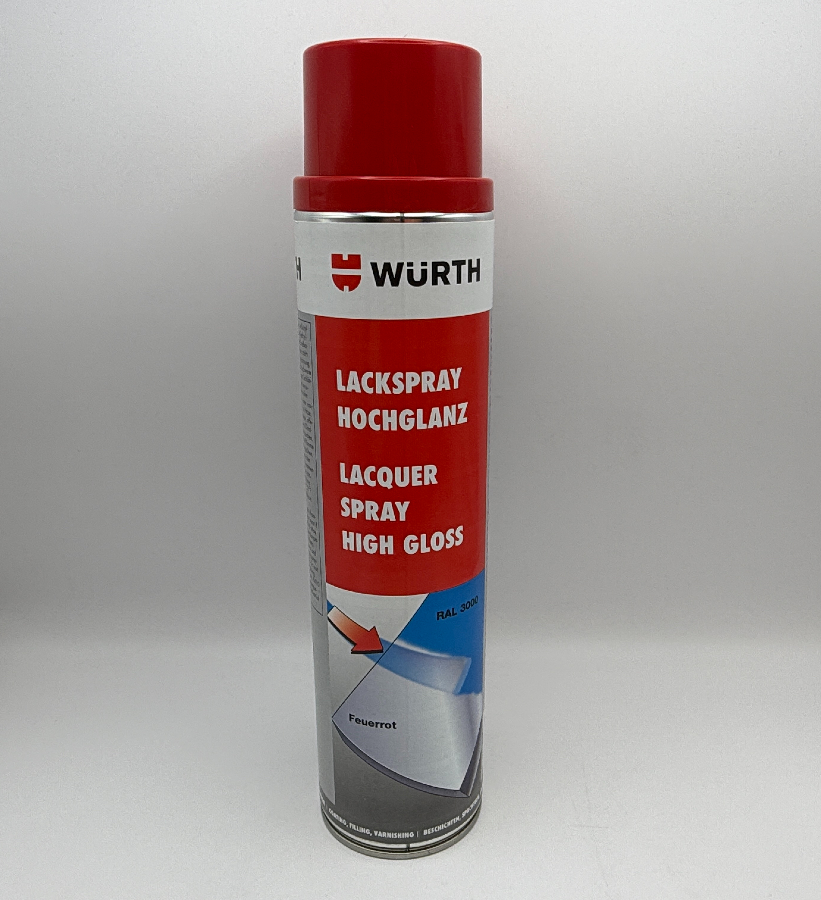 Wurth High Gloss Flame Red Spray Paint