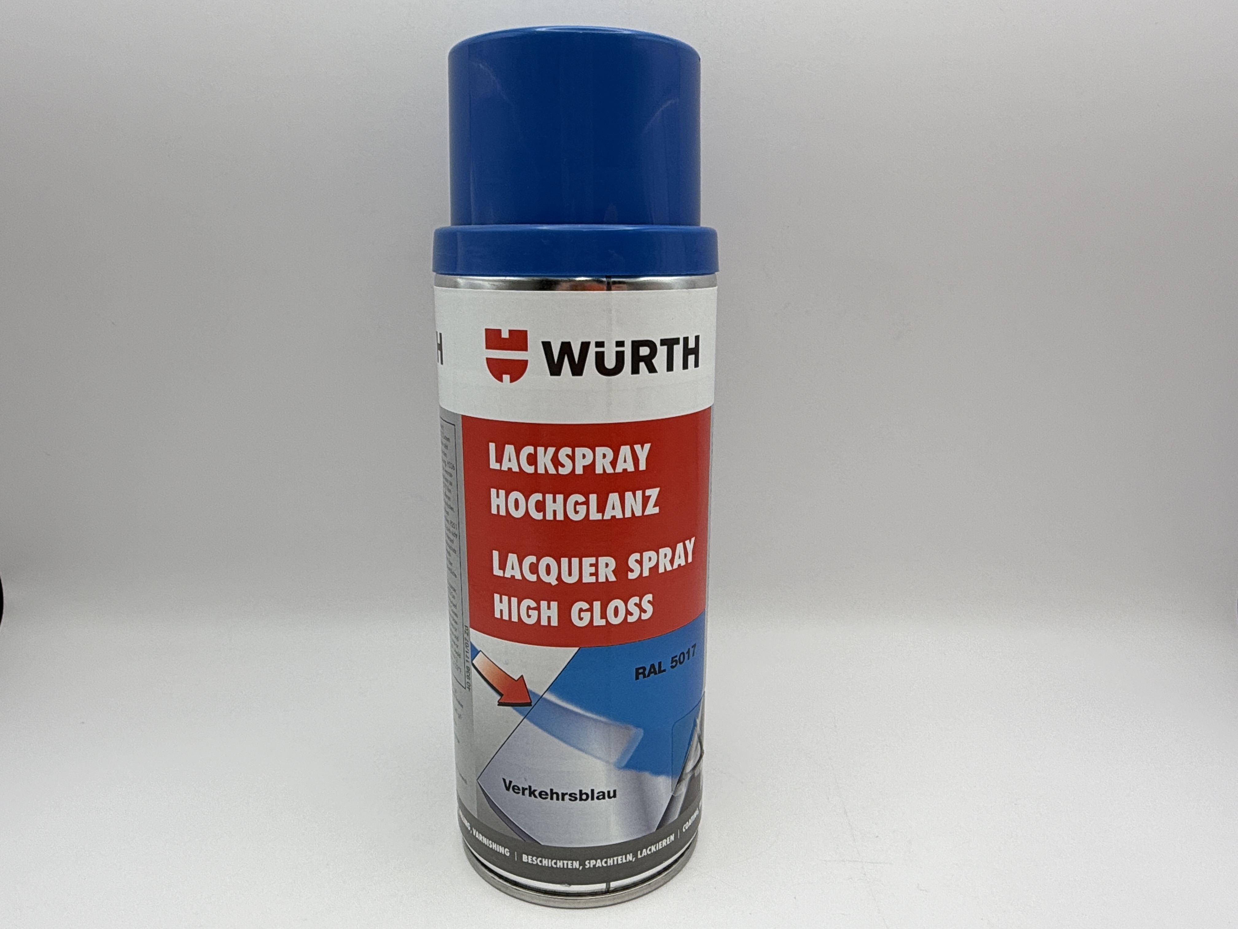 Wurth High Gloss Traffic Blue Spray Paint