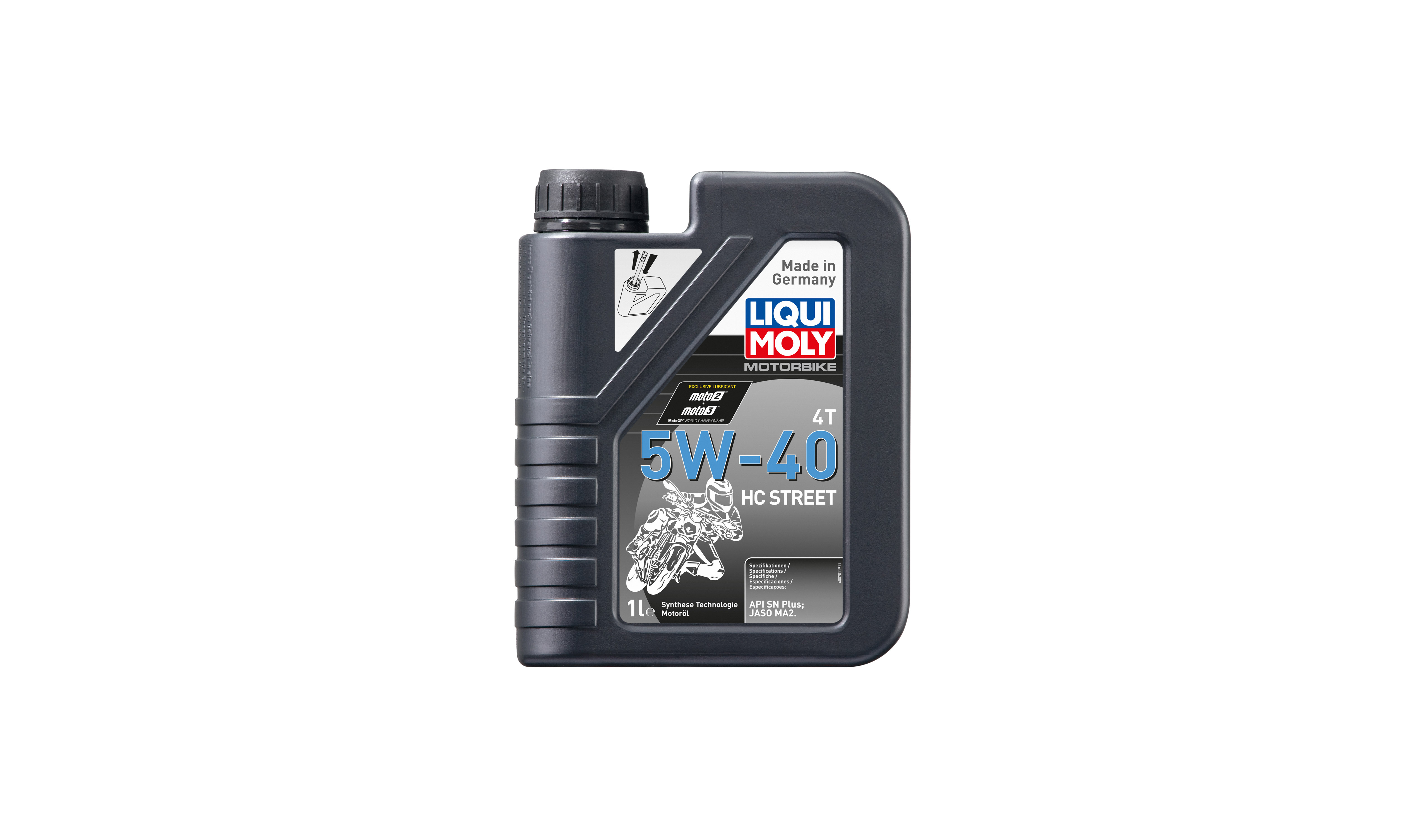 Liqui Moly 4T Motorbike 5w40 HC Street Synthetic Technology Oil (API SN Plus, JASO MA2) (6)