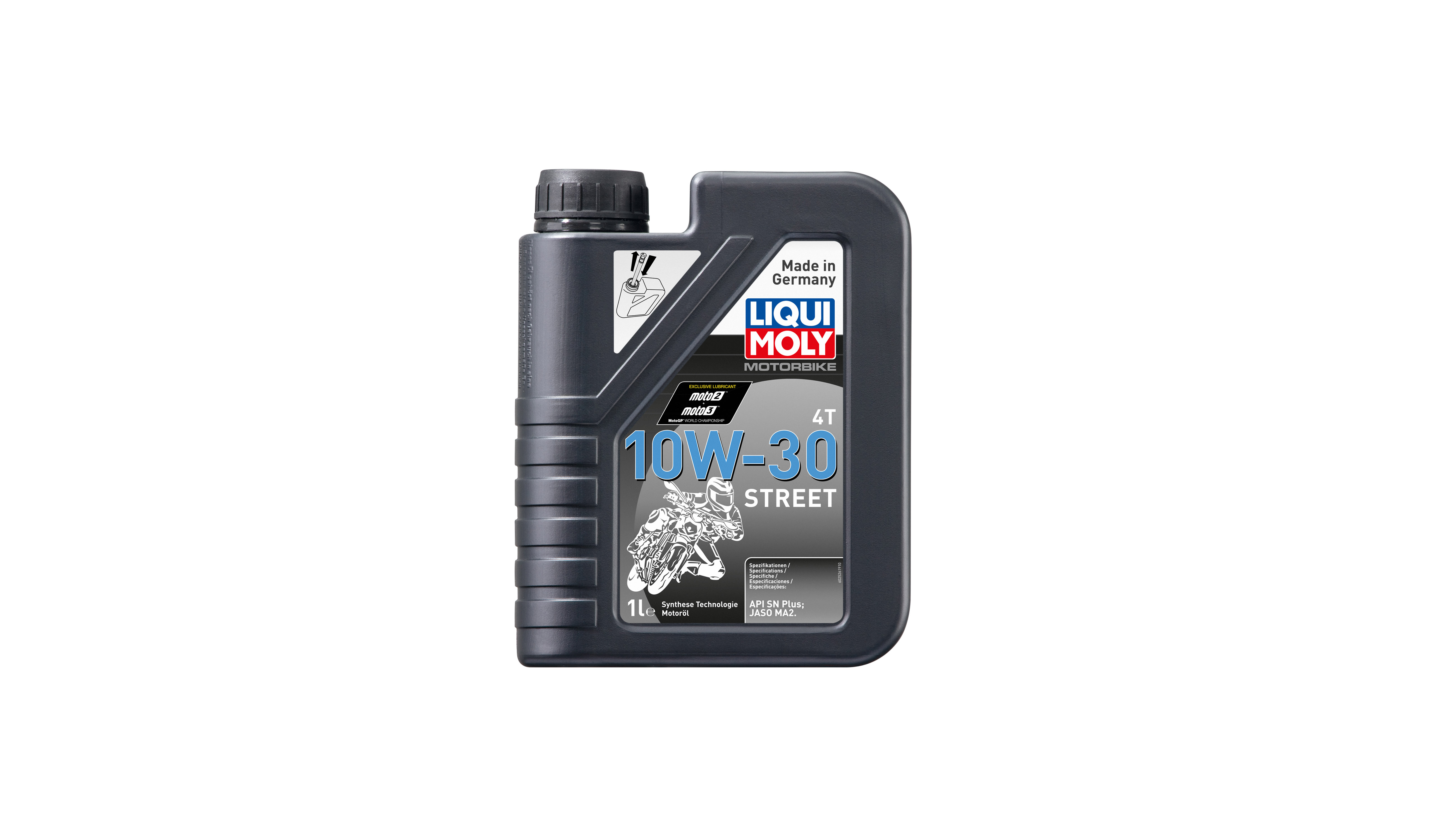 Liqui Moly 4T Motorbike 10w30 Street Synthetic Technology Oil (API SN Plus, JASO MA2) (6)