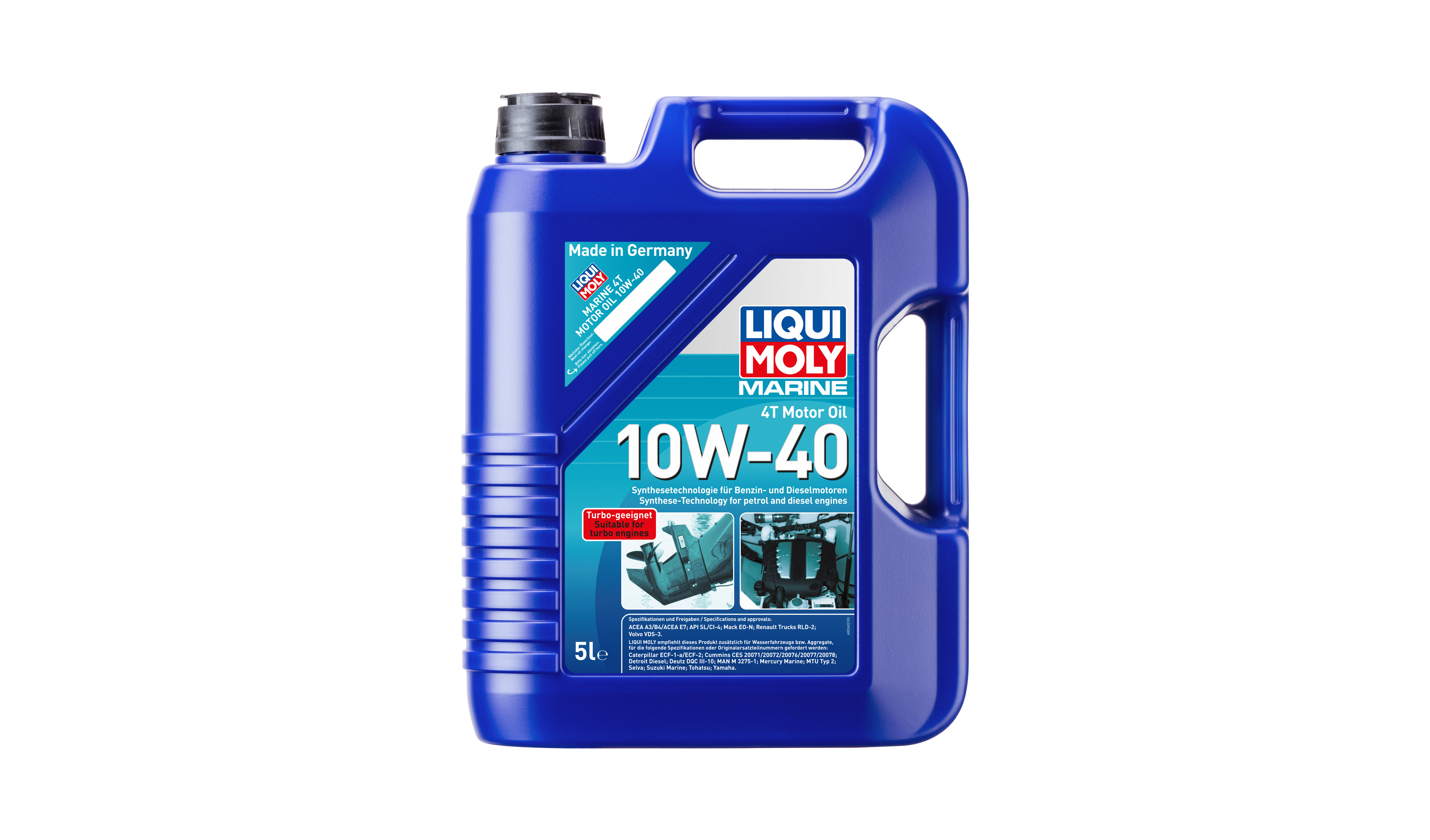 Liqui Moly 4T Marine 10w40 Synthetic Technology Oil (API SL) (4)