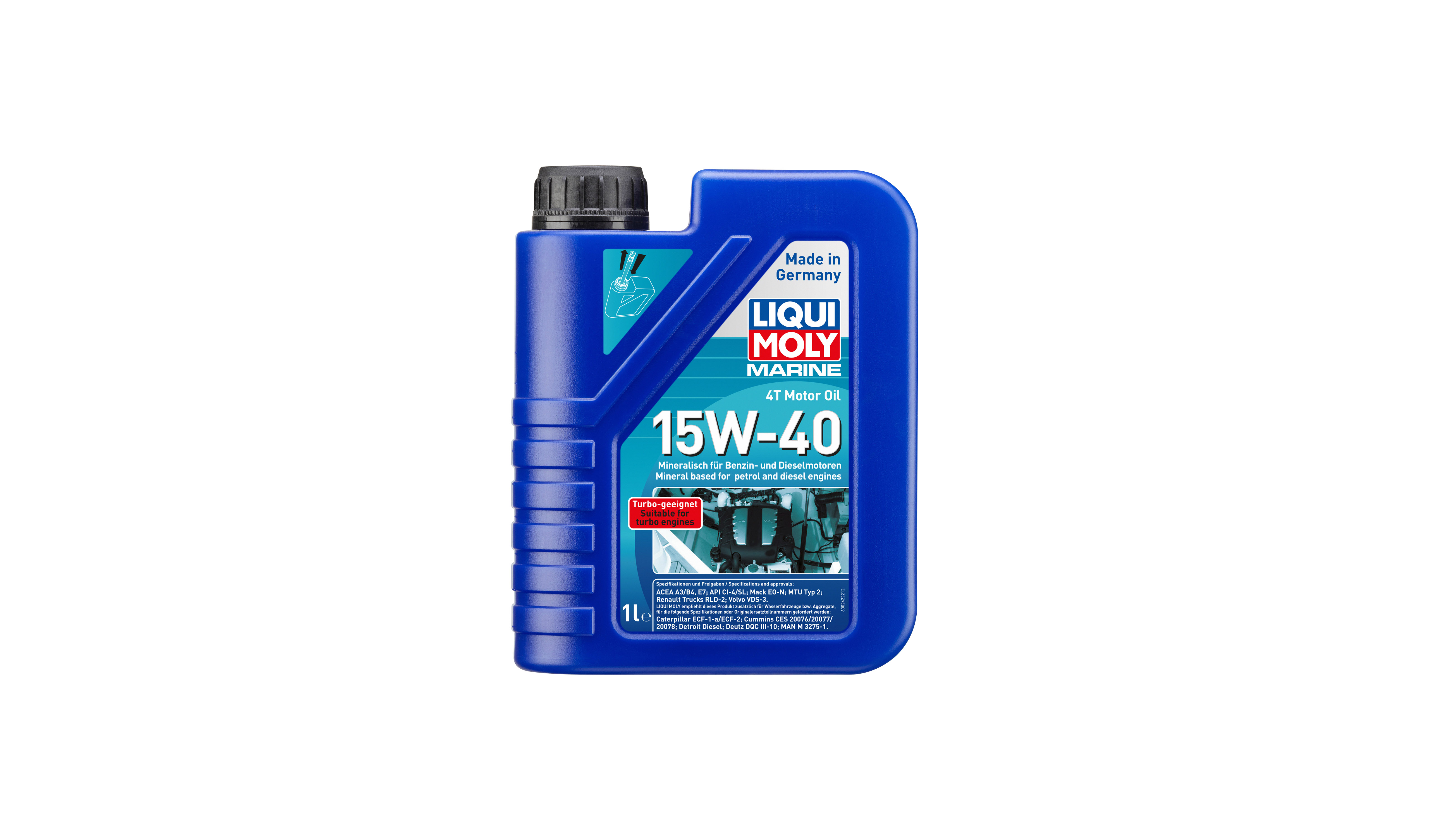 Liqui Moly 4T Marine 15w40 Synthetic Technology Oil (API SL) (6)
