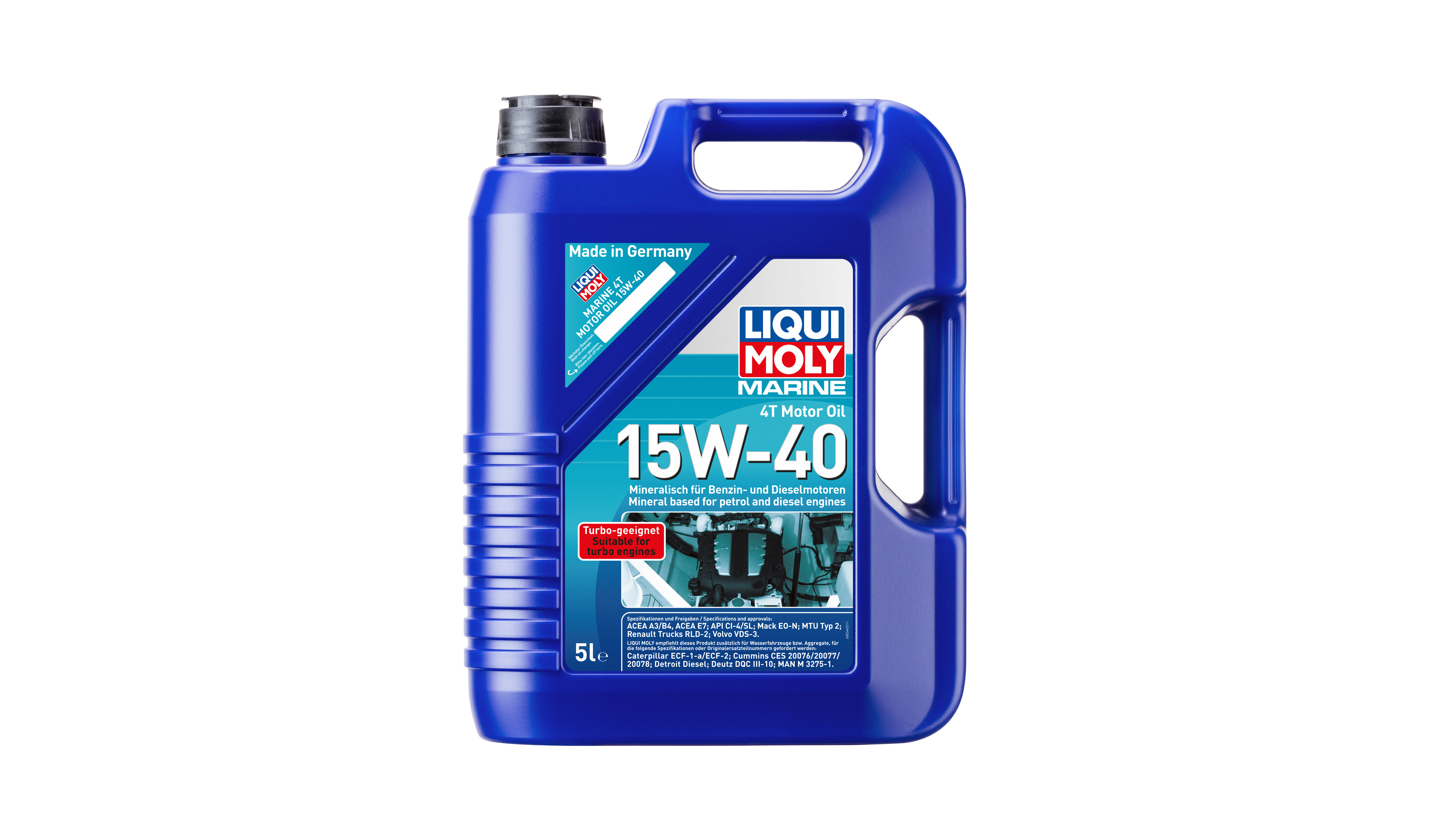 Liqui Moly 4T Marine 15w40 Synthetic Technology Oil (API SL) (4)