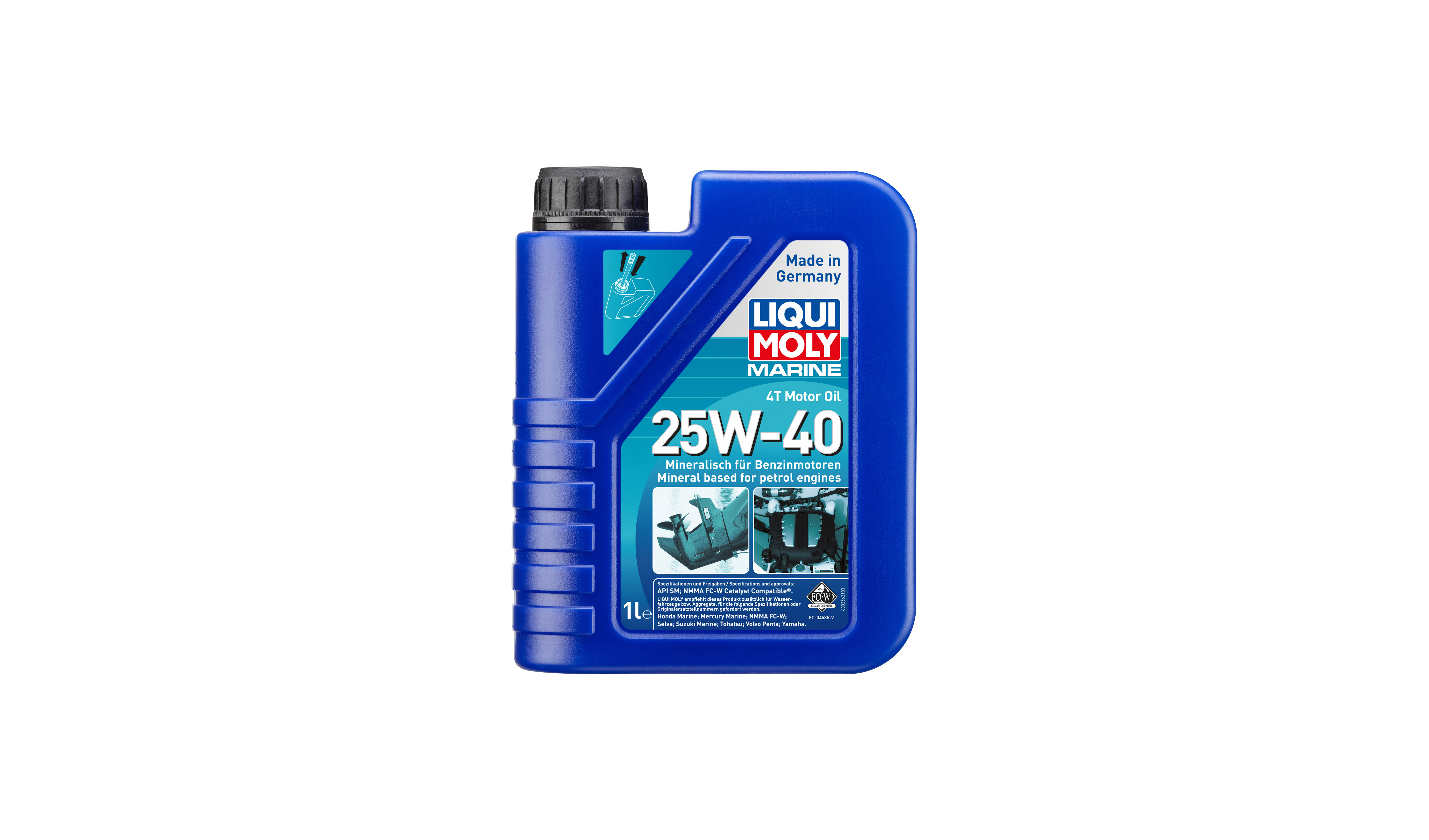 Liqui Moly 4T Marine 25w40 Synthetic Technology Oil (API SL) (6)