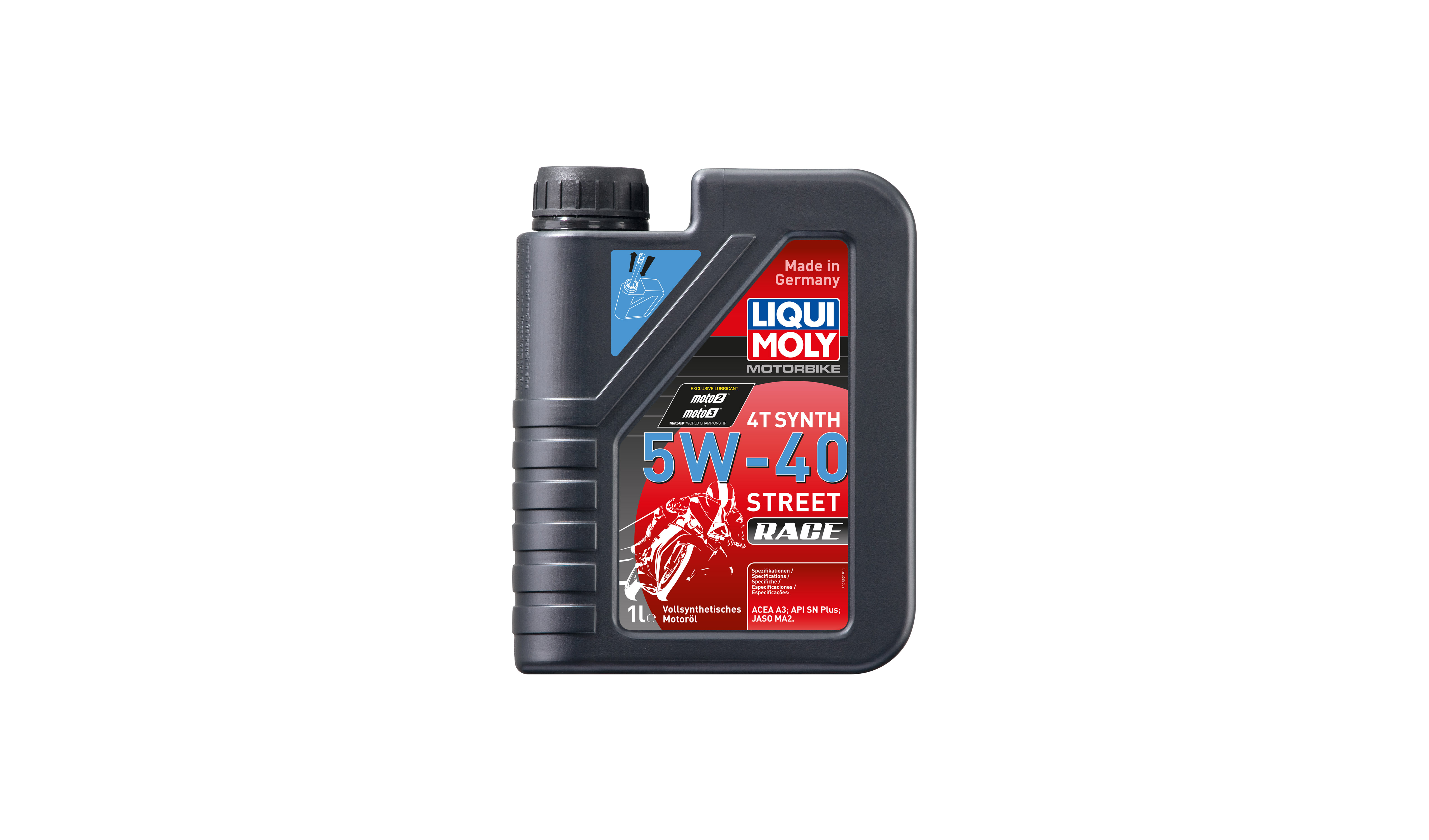 Liqui Moly 4T Motorbike Race 5w40 Street Fully Synthetic Oil (API SN Plus, JASO MA2) (6)