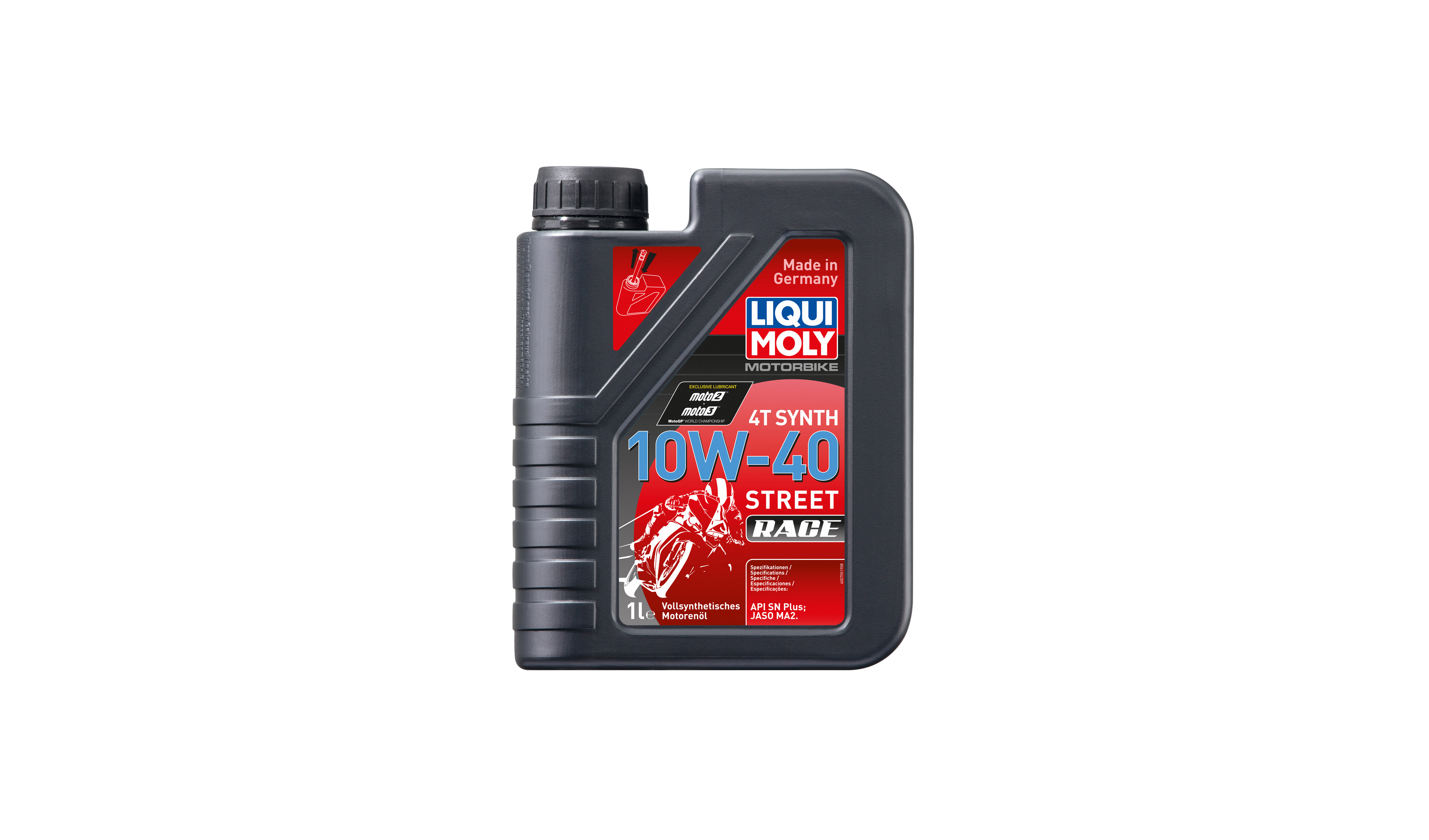 Liqui Moly 4T Motorbike Race 10w40 Street Fully Synthetic Oil (API SN Plus, JASO MA2) (6)