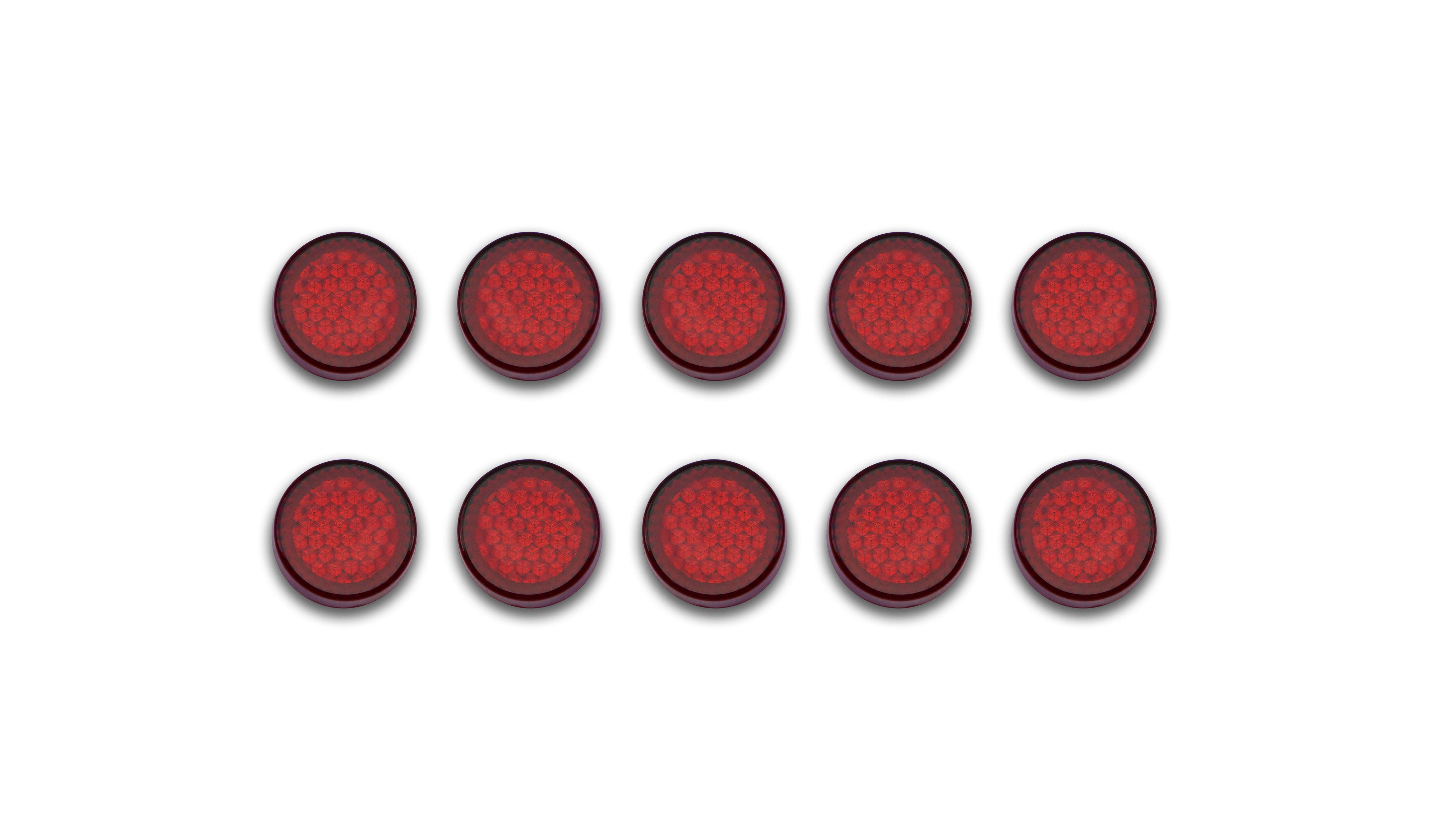 Hendler Reflector Red Round Stick-On OD 20mm