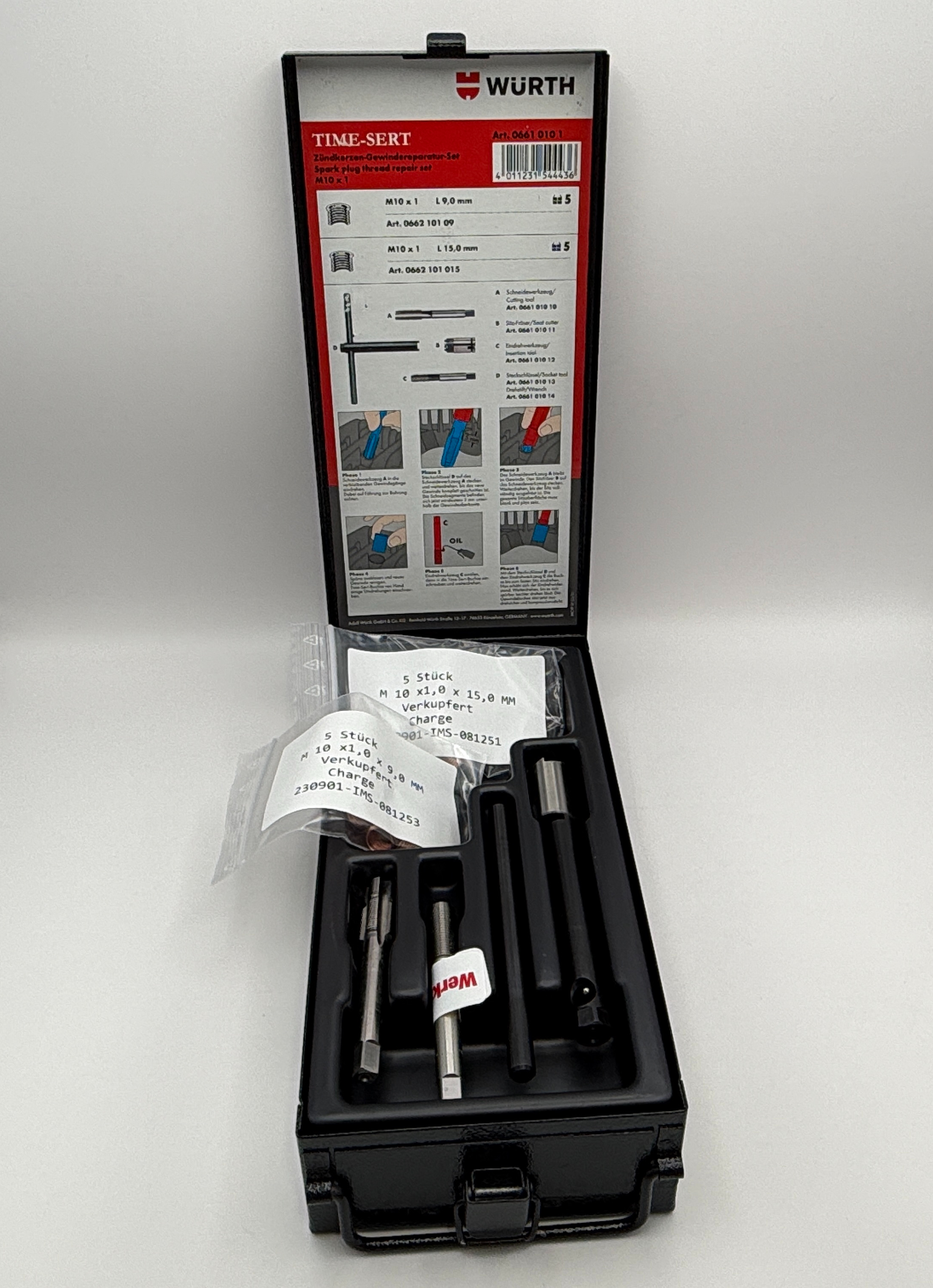 Wurth Time Sert Spark Plug Thread Repair Kit M10 x 1.00mm 'C' Spark Plugs