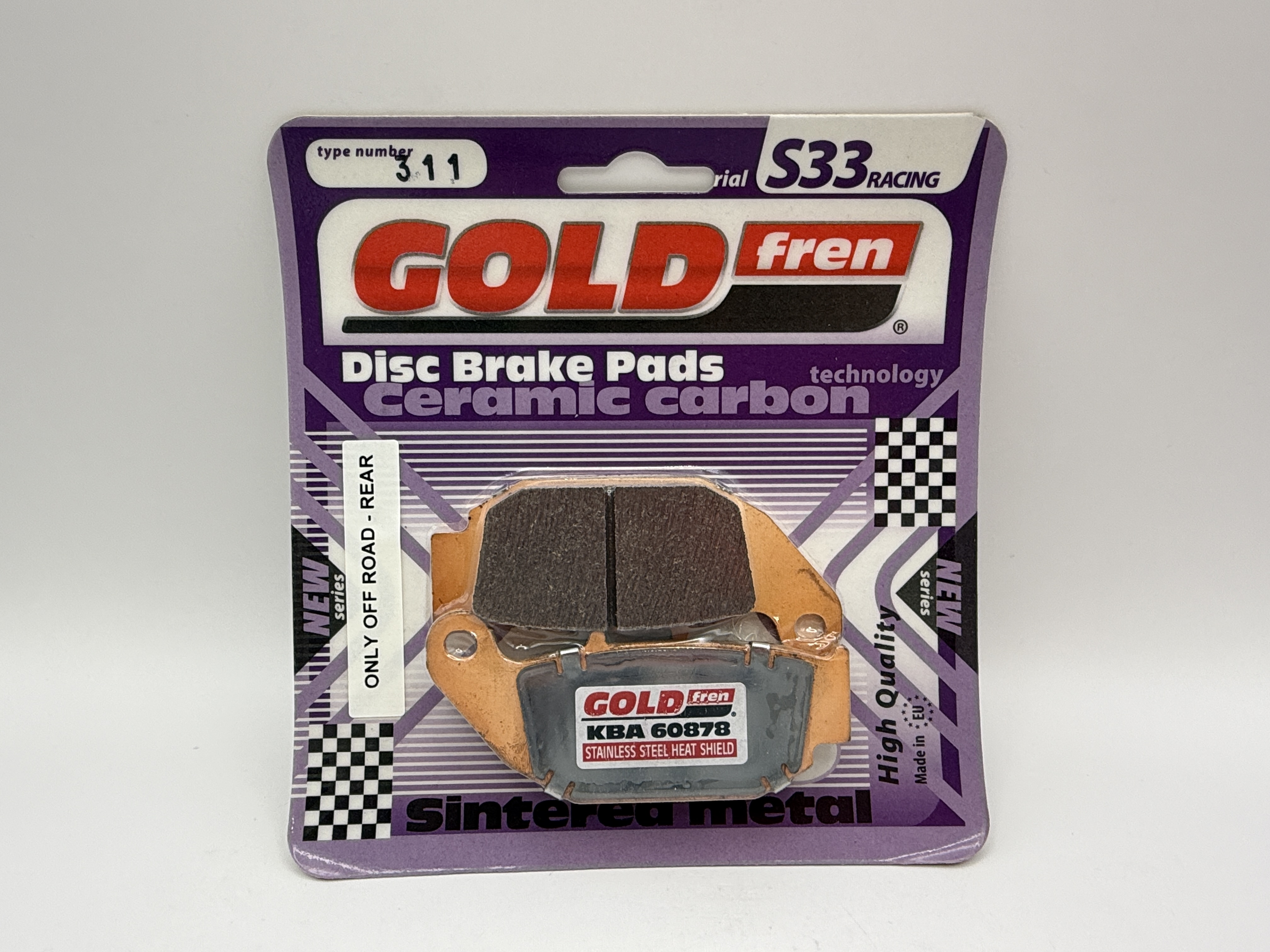 Goldfren S33-311,FA629 as fitted to Honda CRF250 12 Rear CBR125 11- Rear