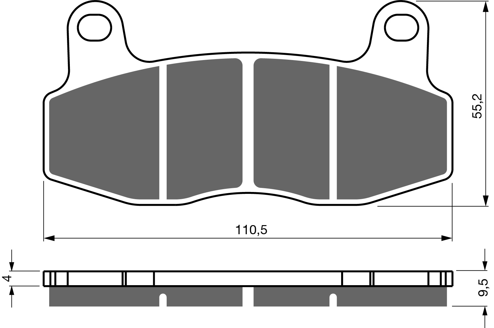 Goldfren AD448 YXZ1000R SS (J Juan Caliper) 2024- Front & Rear
