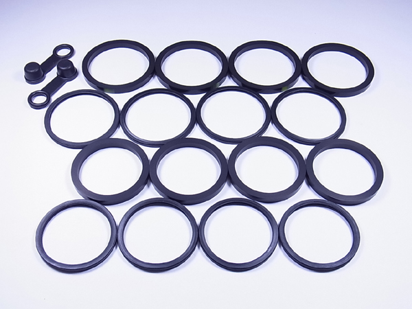 TourMax Brake Caliper Seal Rebuild Kit Front Yamaha FZS600 Fazer 98-03, YZF600R 00-05, YZF-R6 99-00, YZF-R6S 06-09, FZ6 Fazer 07-08, TDM900 08, FZS1000 Fazer 01-05, FZ1 Fazer 06-14, YZF1000R 99-01, RZF-R1 98-01, FJR1300A 03-05, XJR1300 99-16