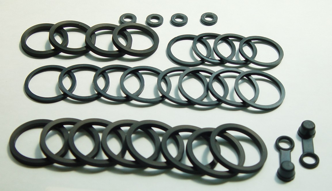 TourMax Brake Caliper Seal Rebuild Kit Front Kawasaki ZX600J 00-08, ZX750P1-5 96-00, ZX900B3-4 96-97, ZX900C1-2 98-99, ZX900E1-2 00-01, ZR1100C1-3 97-99, ZR1100D1-4 97-00, ZX1200A1-2 00, 02