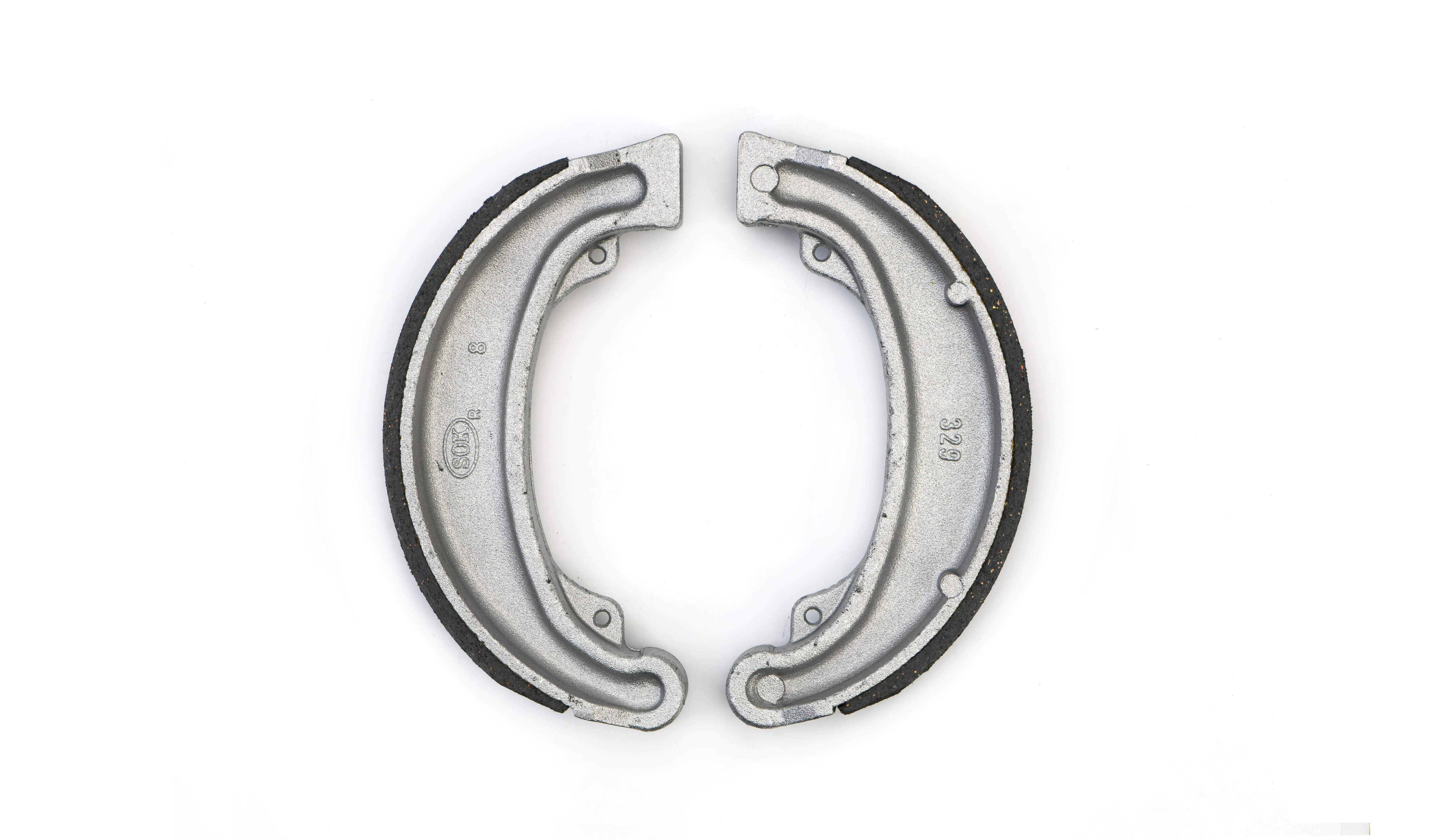 Hendler Drum Brake Shoes VB125, H312 140mm x 25mm