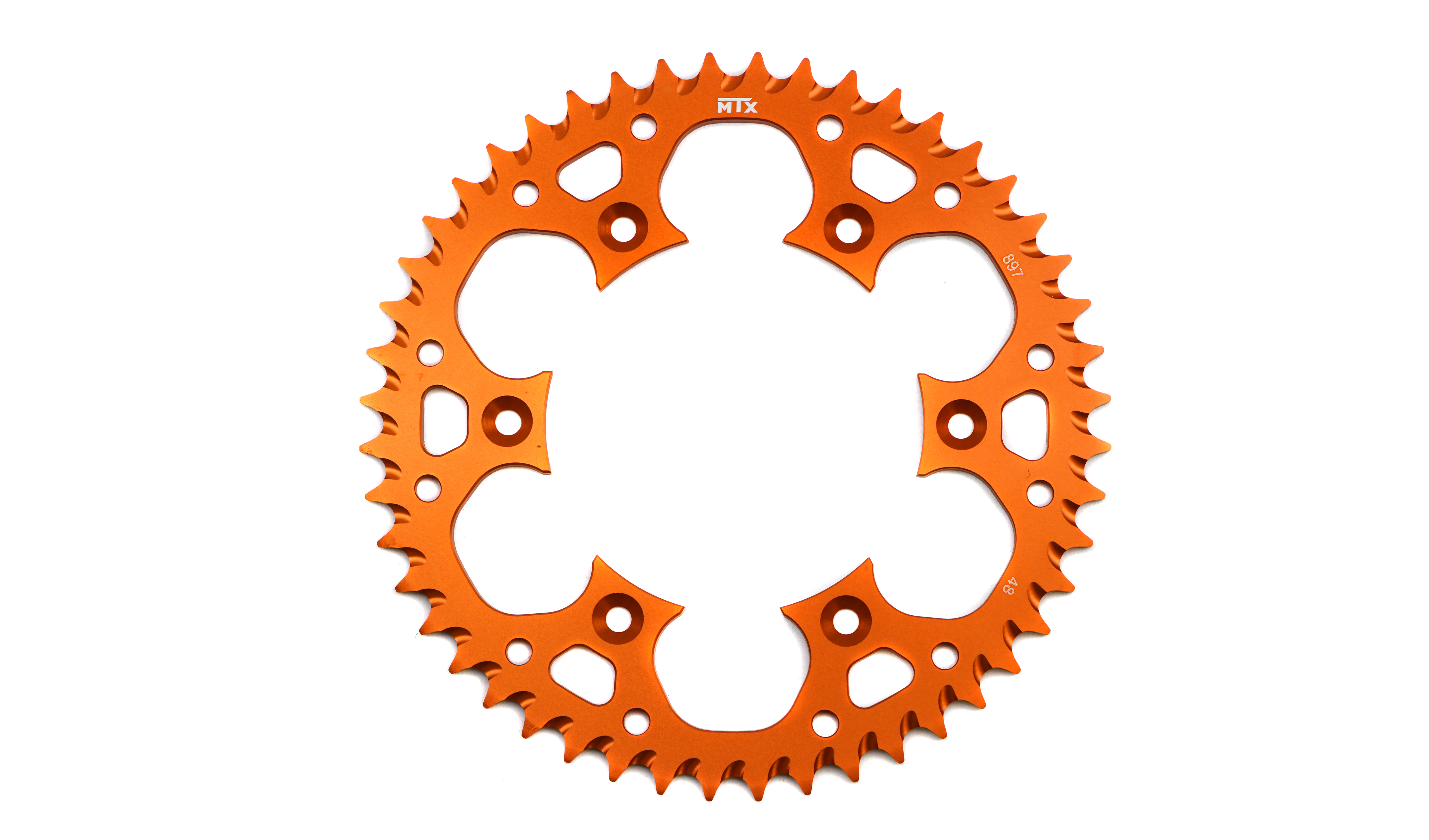 MTX Zero Aluminium 897-48 Rear Sprocket Orange KTM EXC 125 95-97, LC2 125 96-98