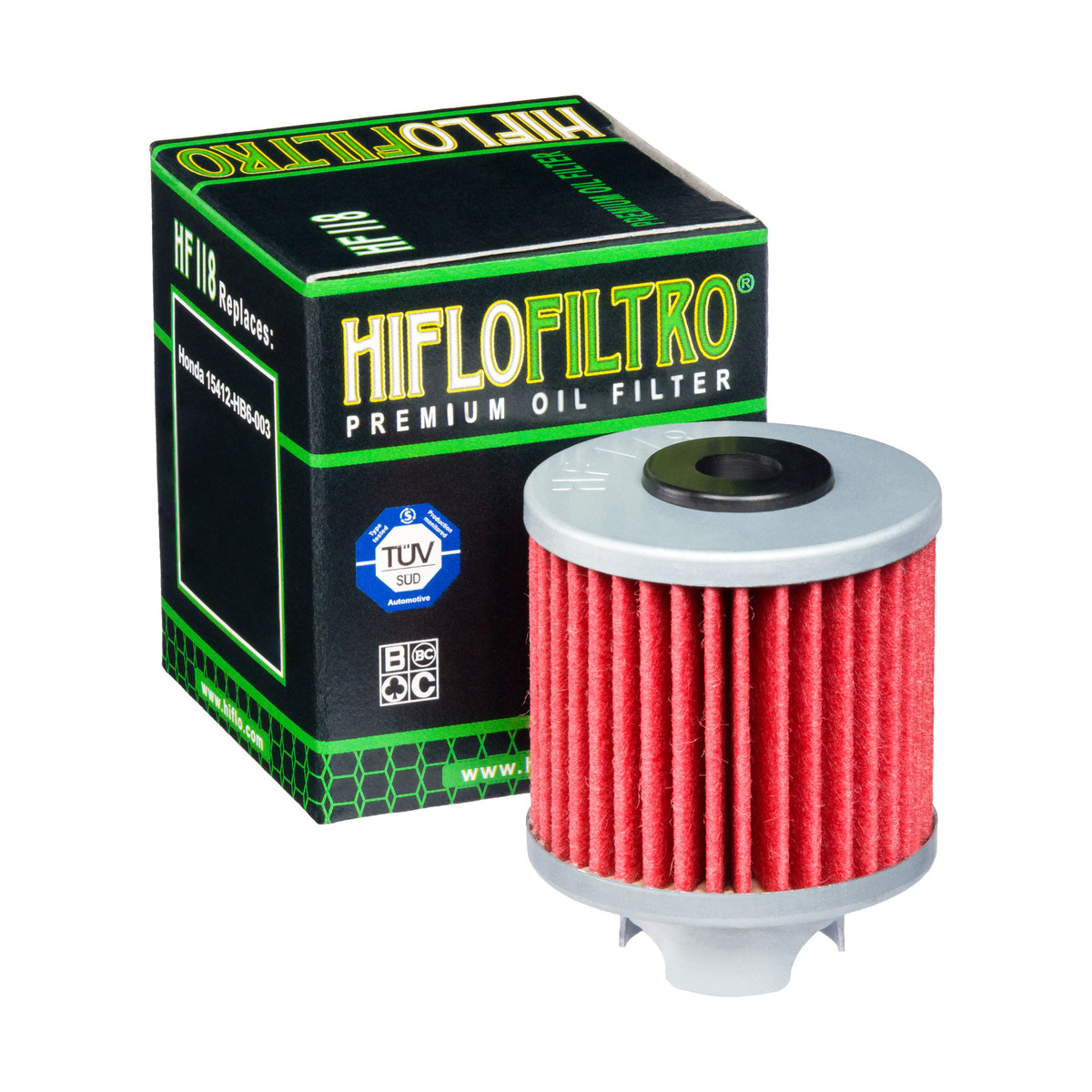 HiFlo Oil Filter Honda ATC125M 86-87, TRX125A 87-88 OE Ref.15412-HB6-003