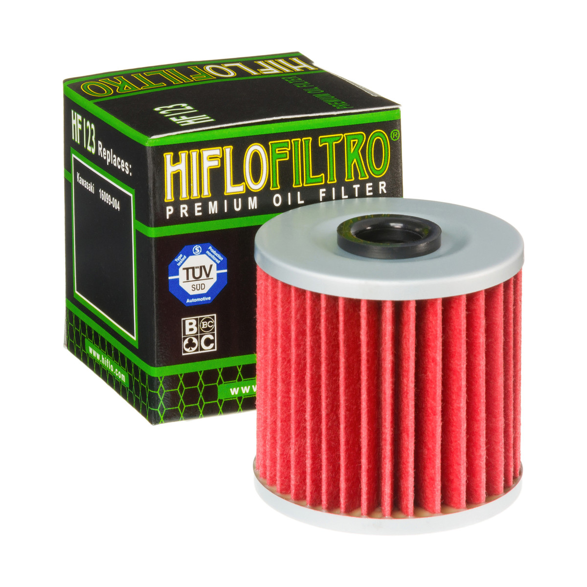 HiFlo Oil Filter Kawasaki Z200 77-83, KL250 77-83, KLR250 84-05, KLR600 84-90, KLR650 89-23, KLX650 93-01 OE Ref.16099-004