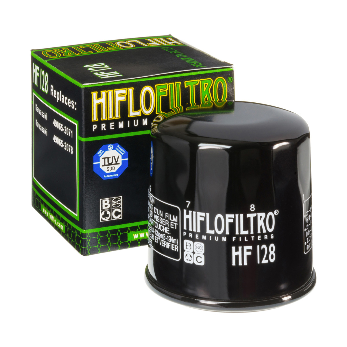 HiFlo Oil Filter Kawasaki KAF300 Mule, KAF400 Mule 05-21, KAF620 Mule OE Ref.49065-2071, 49065-2078, 49065-7010