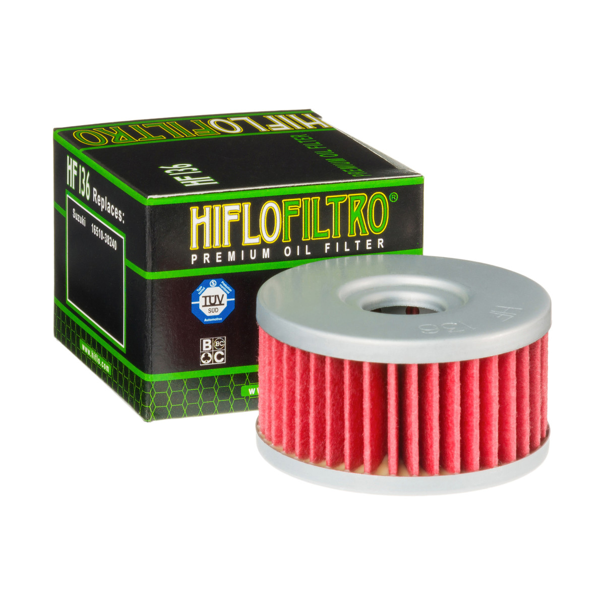 HiFlo Oil Filter Suzuki VL125 00-06, DR250 82-99, GN250 82-00, TU250 98-19, DR350 90-98 OE Ref.16510-38240