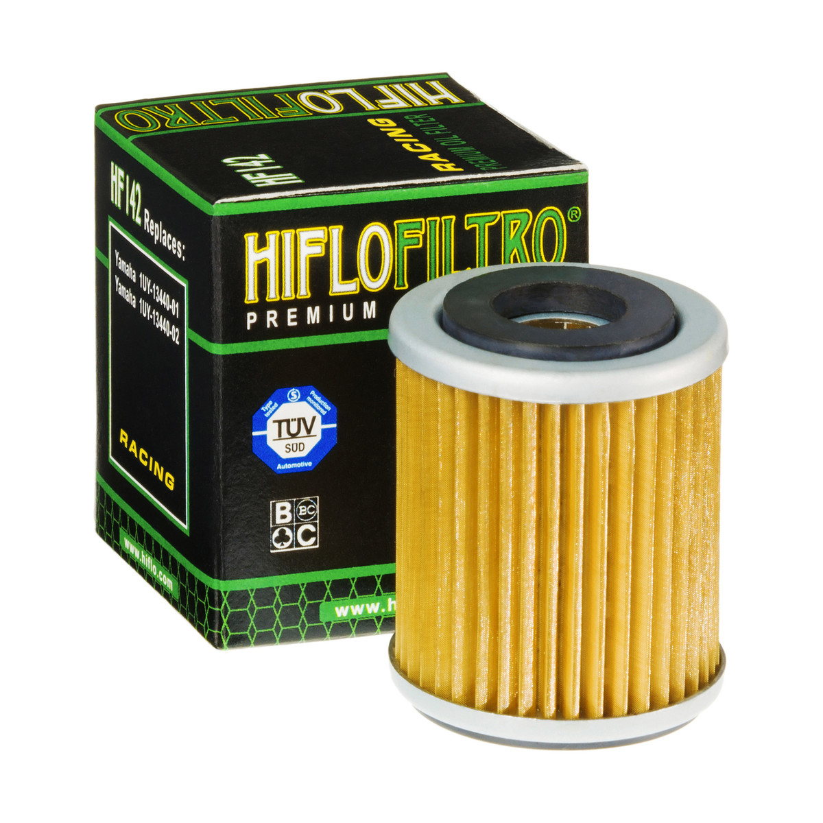 HiFlo Oil Filter Yamaha YFM350 87-07, YFM400 94-12, YZ250F 01-02, WR400F 99-01, YZ400F 98-99, WR426F 01-02, YZ426F 00-02 OE Ref.1UY-13440-01, 1UY-13440-02