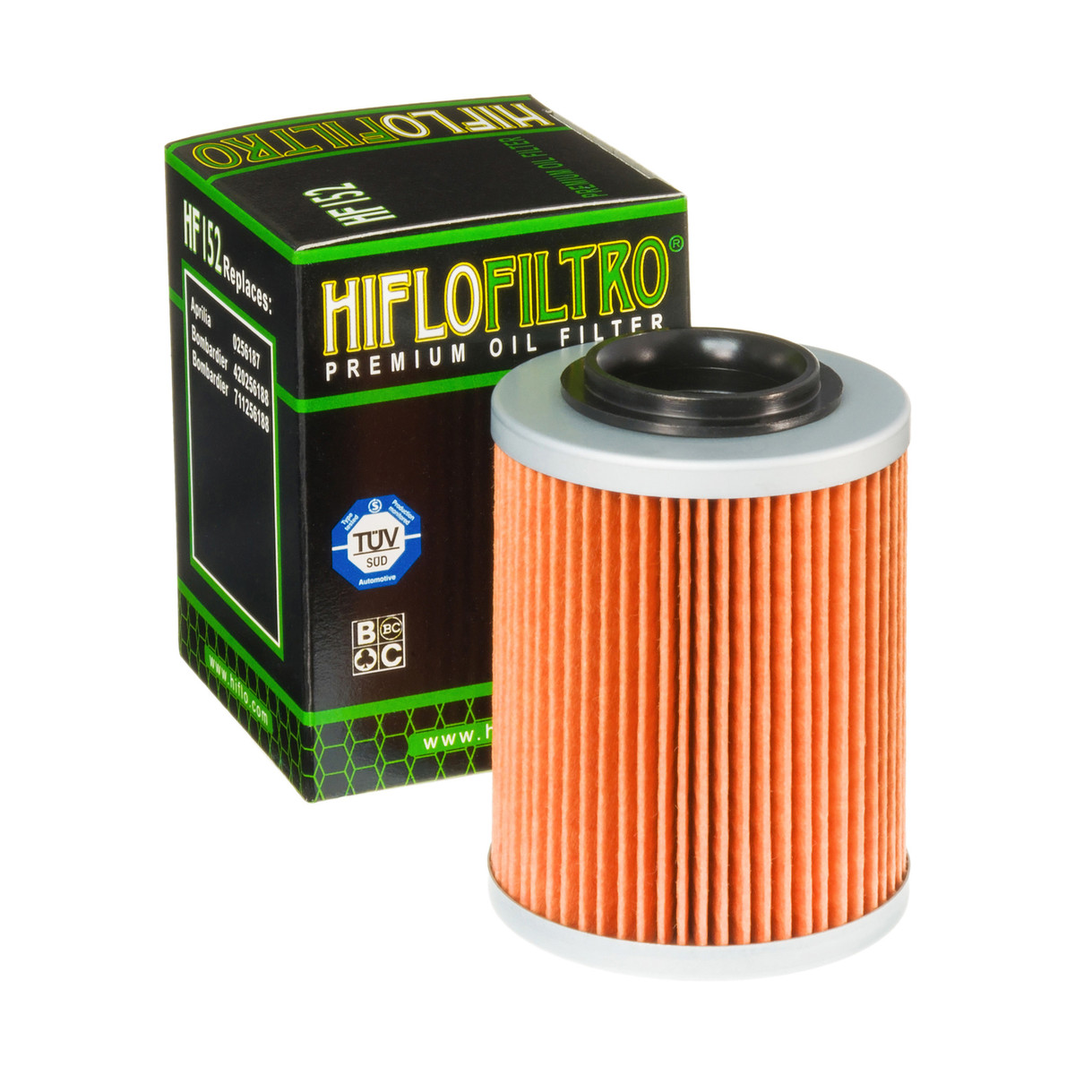HiFlo Oil Filter Aprilia ETV1000 Caponord 01-08, RSV1000 99-10, RST1000 01-06 OE Ref.0256187, Can Am 400, 450, 500, 570, 650, 800, 850, 1000 Outlander 07-23 OE Ref.420256188, 711256188