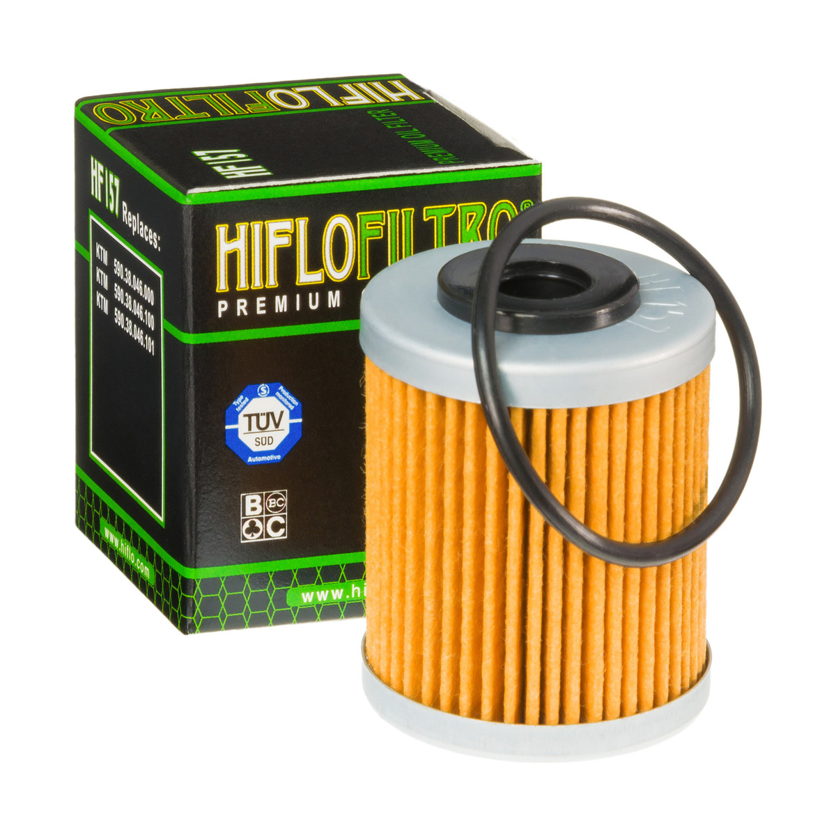HiFlo Oil Filter KTM 250 EXC Racing 03-06, 400 EXC 04-07, 520 SX/MXC/EXC 99-03 OE Ref.590.38.046.000, 590.38.046.100, 590.38.046.101, 590.38.046.144