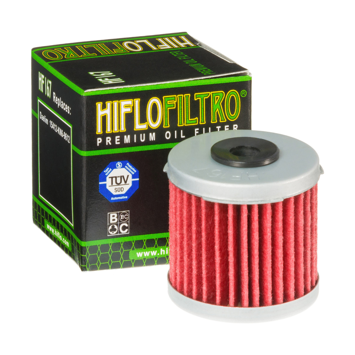 HiFlo Oil Filter Daelim VC125 96-05, VS125 97-05, VT125 97-05 OE Ref.15412-KN6-9612, LML 125 Star 09-15