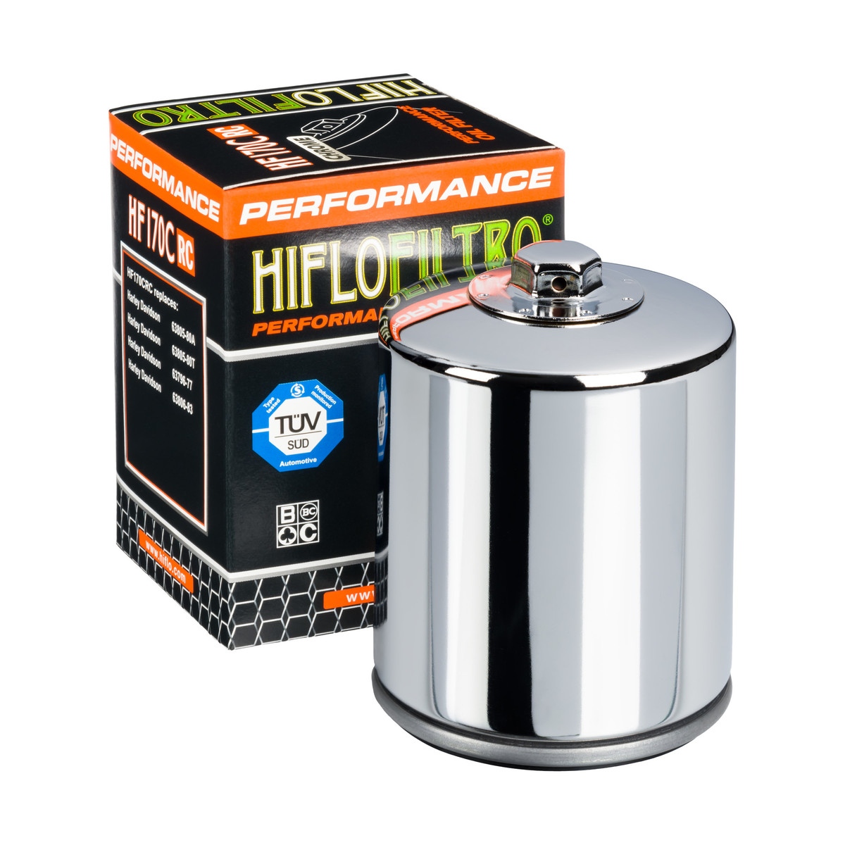 HiFlo Oil Filter - Featuring high performance tri-fibre filtration media for optimum filtration, high capacity, and improved oil flow version HF170C with nut