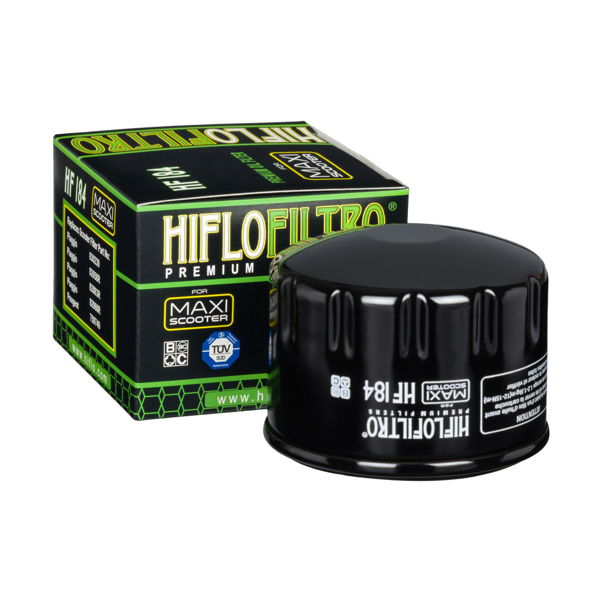 HiFlo Oil Filter Peugeot 400/500 Geopolis, Satelis 07-13 OE Ref.759749, Piaggio 400/500 Beverly 03-14, 500 MP3 07-22 OE Ref.82658R, 82883R, 82960R, 830239