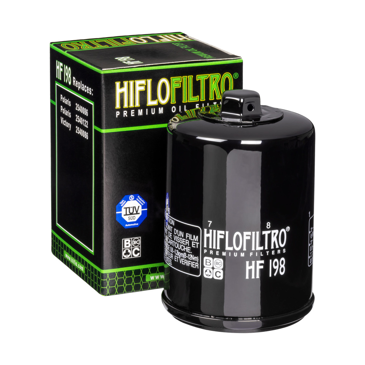 HiFlo Oil Filter Indian FTR models 19-24 OE Ref.2540086, Polaris 500 Ace 18-19, 700 Sportsman Twin 04-08, 800 Sportsman 05-14, 500/570 Ranger 18-21 OE Ref.2540086, 2540122