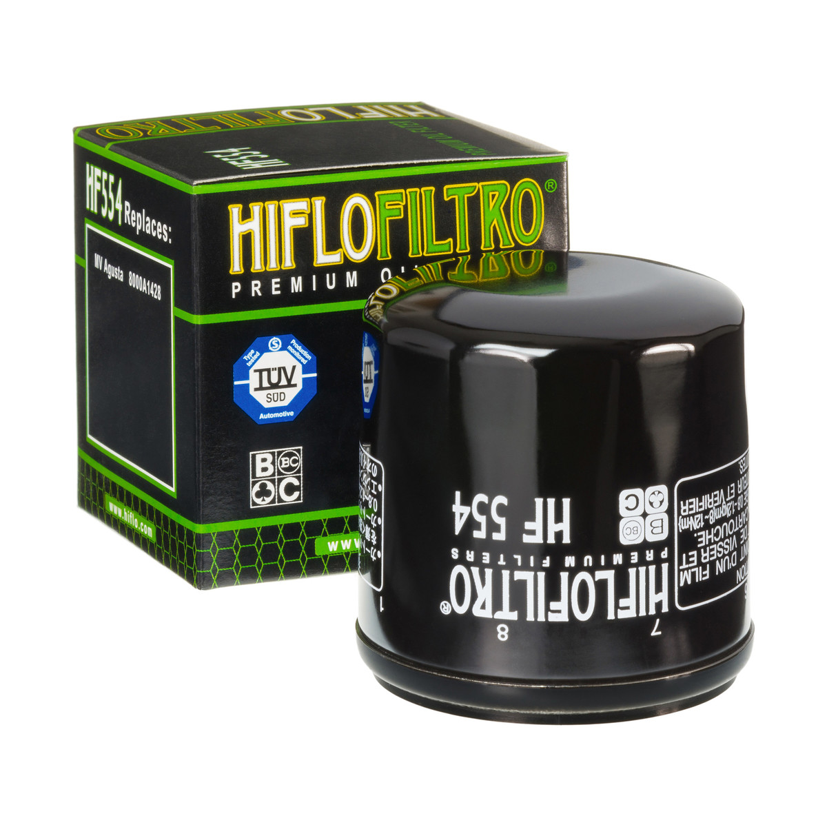 HiFlo Oil Filter MV Augsta F4 Agostini/Brutale/Senna/SPR/S 00-05, F4 1000 05-07 OE Ref.8000A1428