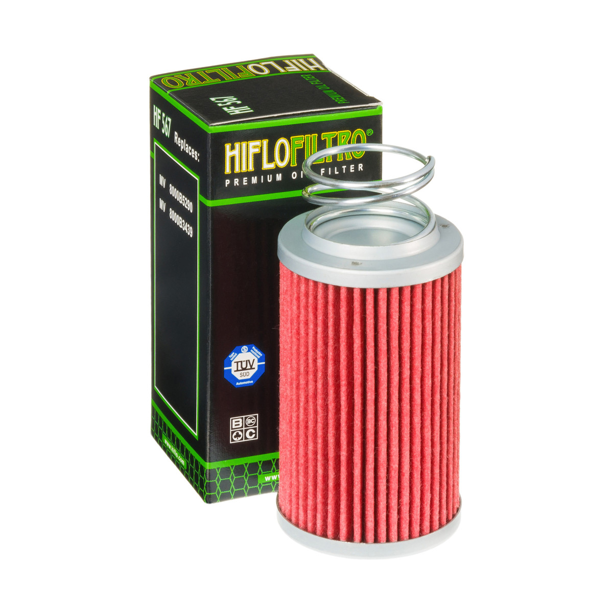 HiFlo Oil Filter MV Agusta 920 Brutale 10-12, F4 1000 10-16, Brutale 1090 10-16 OE Ref.8000B3439, 8000B5290