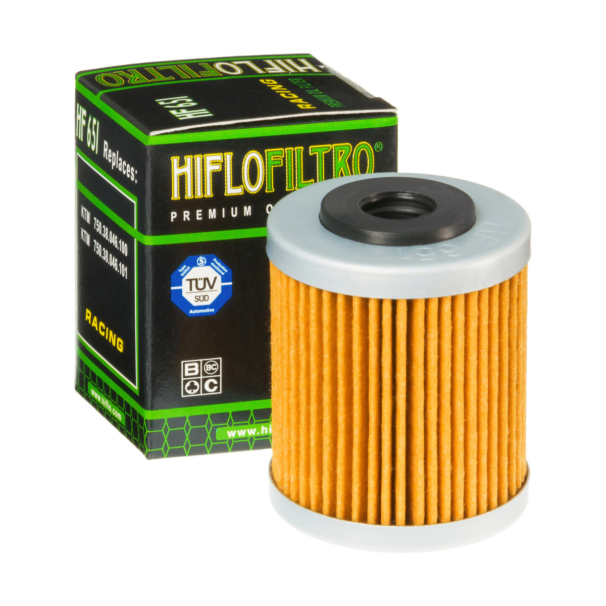 HiFlo Oil Filter KTM 690 Duke 12-19, 690 Enduro 12-22, 690 SMC R 12-22 OE Ref.750.38.046.100, 750.38.046.101