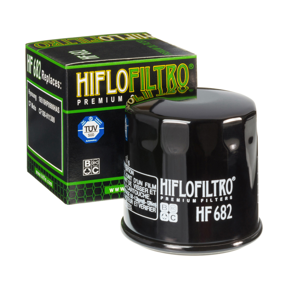 HiFlo Oil Filter CF Moto CF500, 700 X-Lander OE Ref.CF188-011300, Hyosung TE450 OE Ref.16510HP8900HAS