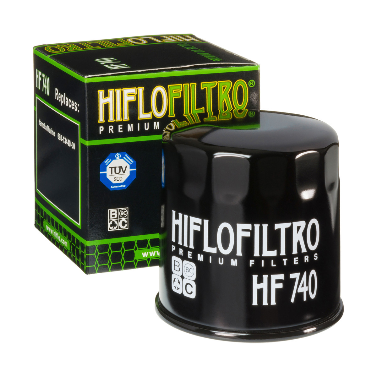 HiFlo Oil Filter Yamaha Marine Engine OE Ref.69J-13440-01, 69J-13440-03