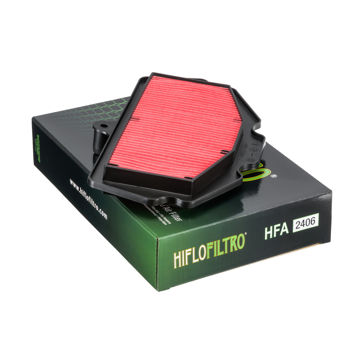 HiFlo Air Filter Kawasaki Ninja 400 (EX400H,G) 18-24, Z400 (ER400D) 21-24, Ninja 7 (CX500ARF) 24, Ninja 500 (EX500G, J) 24 (11013-0767)