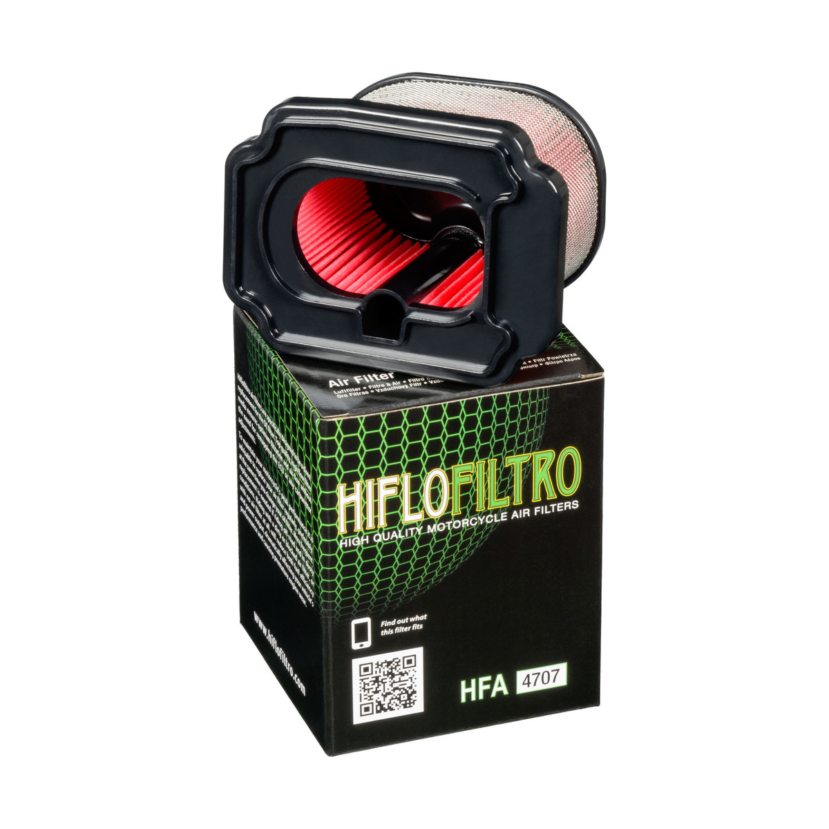 HiFlo Air Filter Yamaha MT-07 14-24, FZ-07 15-16, XSR700 (MTM690) 16-24, XTZ690 Tenere 20-24, YZF-R7 (YZF690) 22-24, Tracer 700 16-20, Tracer 7 21-24 (1WS-14450-00)