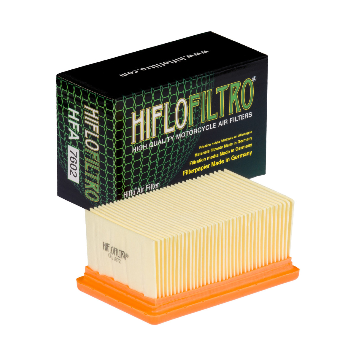 HiFlo Air Filter BMW F650CS 02-05, G650 Xchallenge, Xcountry 07-08 (13717659972) Moto Guzzi 750 V7 III 20, 850 Stone V7 21-23, 850 Special V7 21-23