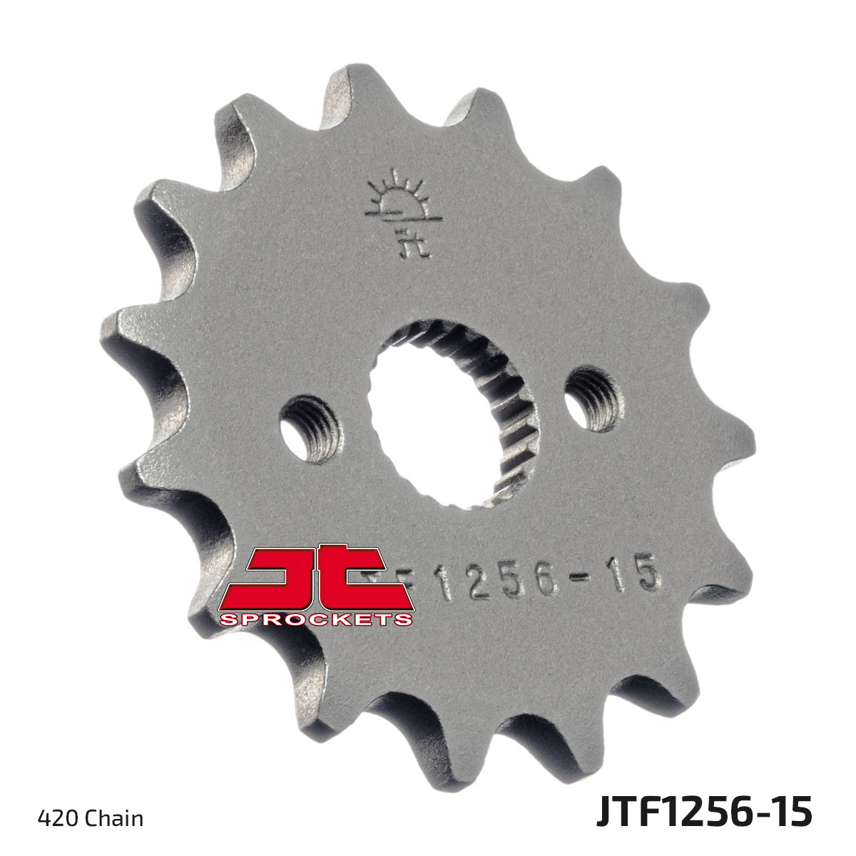JT Front Sprocket Honda CRF70F 04-12, XR70R 00-03, CR80R 86-02, CR85R 03-07 (1256-15)