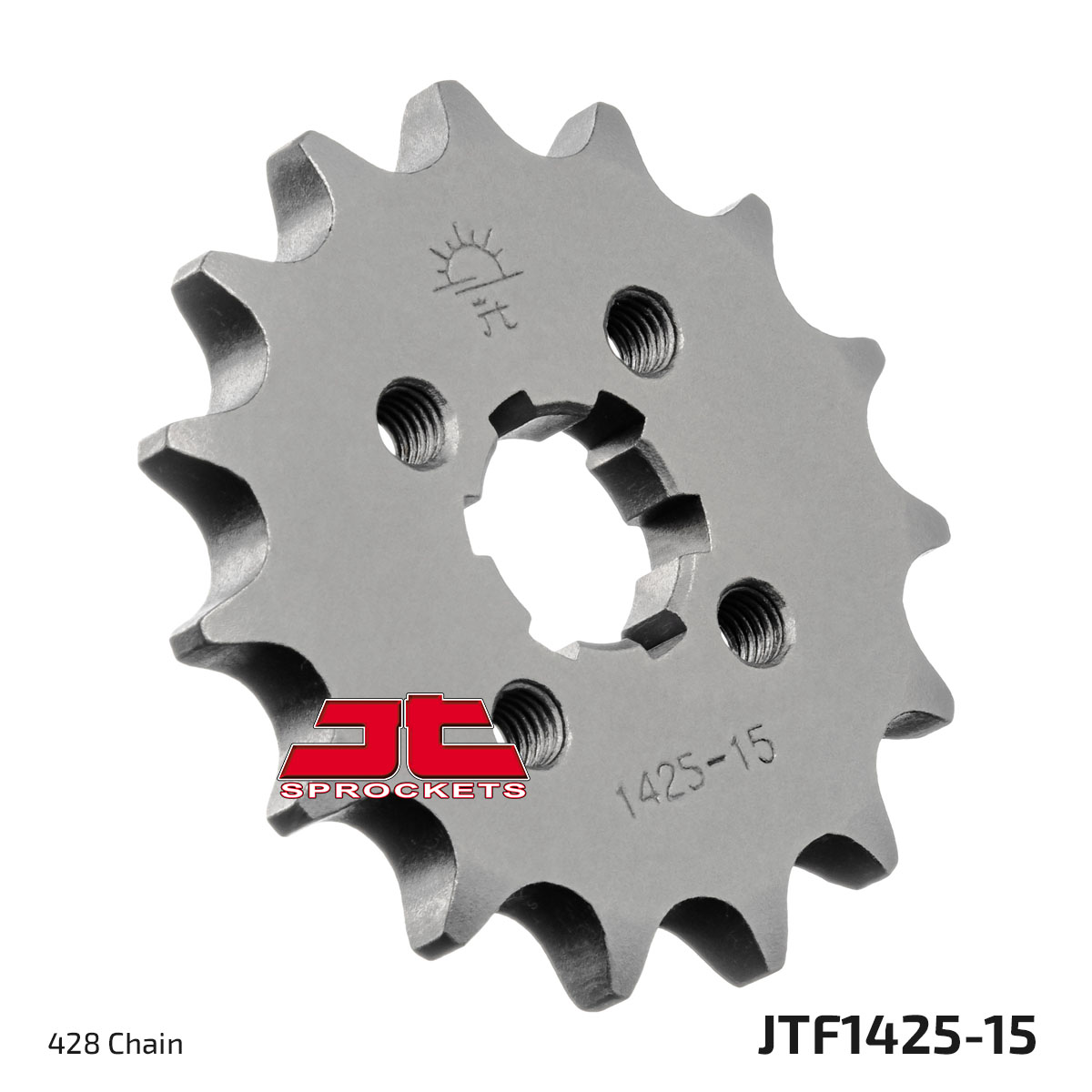 JT Front Sprocket Suzuki GP100 78-86, RV125 03-16, TS125 73-84, TS125R 90-96 (1425-15)