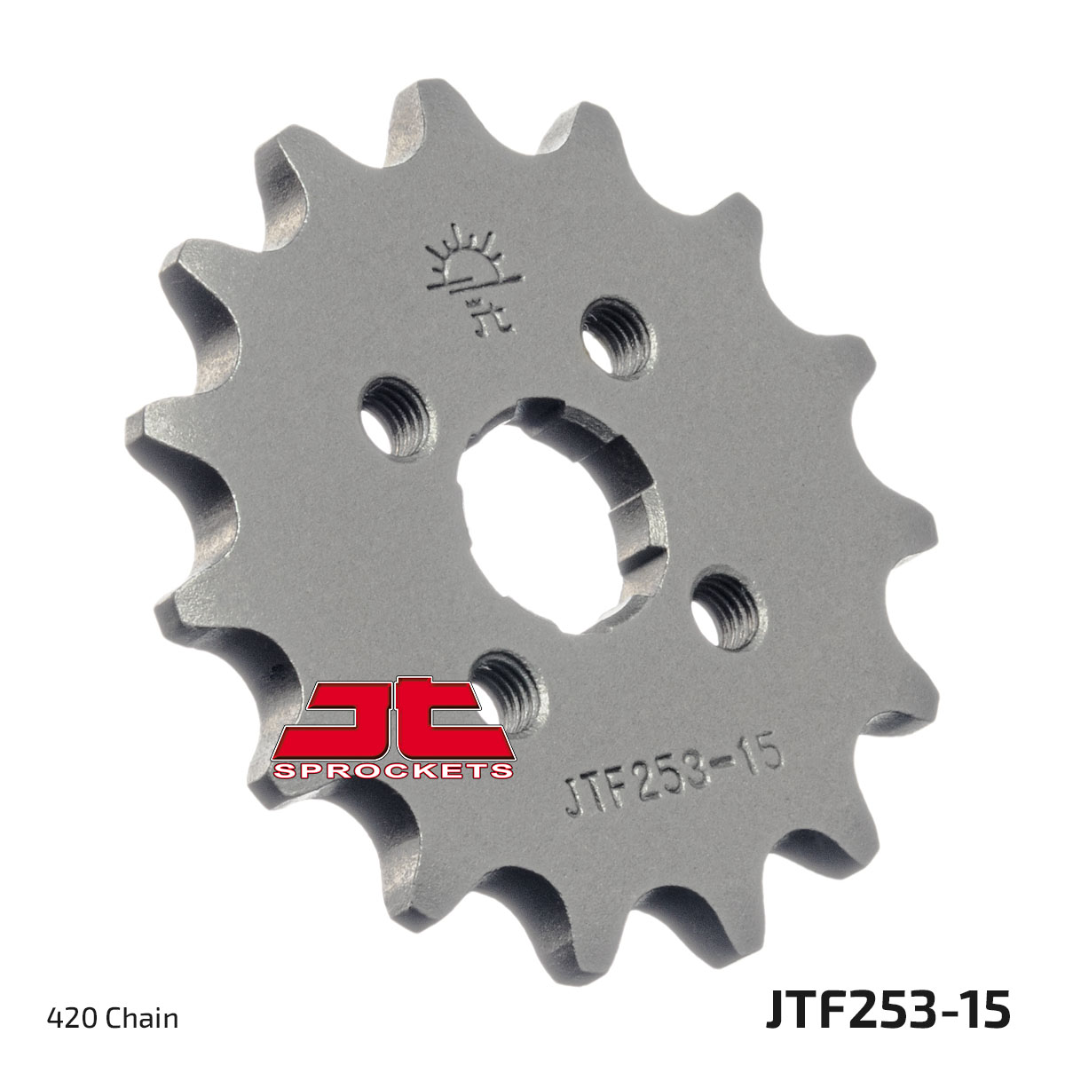 JT Front Sprocket Honda C50LAC/LAE 82-87, MBX80 83-86, C90 Cub 84-02 (253-15)