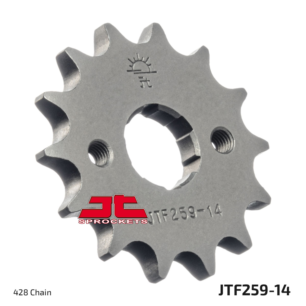 JT Front Sprocket Honda EZ90 Cub 90-92, CG125 Brazil 85-98, XL125S 80-82 (259-14)