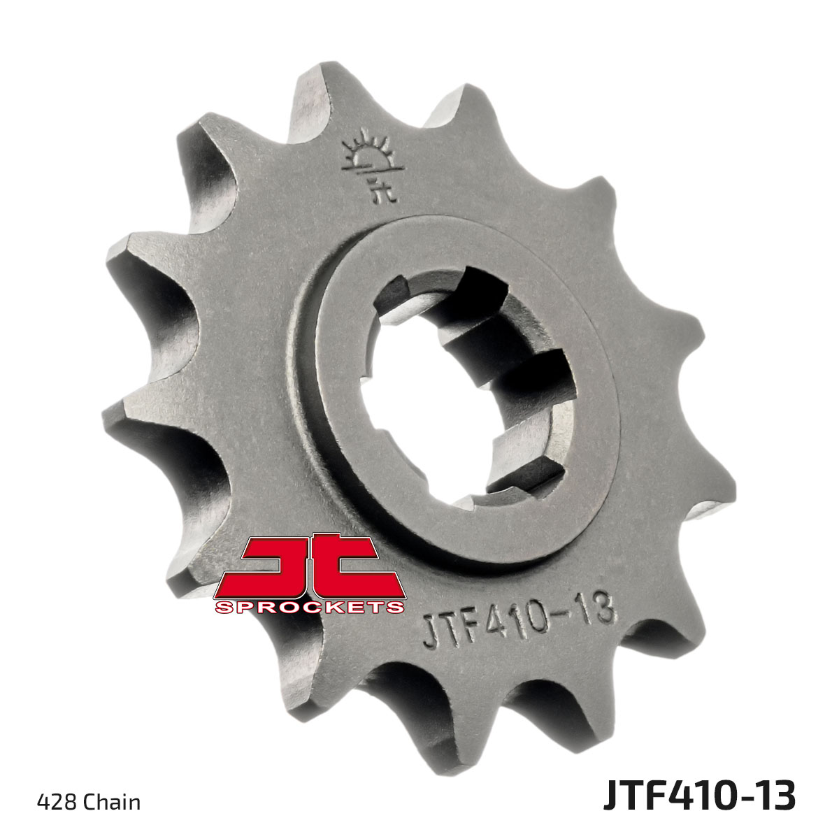 JT Front Sprocket Hyosung GV125C 01-15, RT125 Karion 03-15 (410-13)
