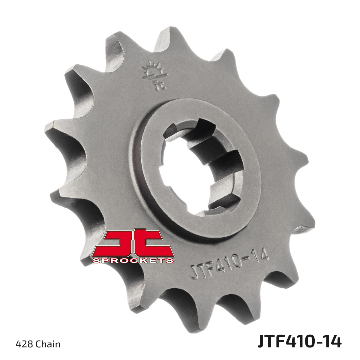 JT Front Sprocket Hyosung GT125 03-15, RX125D 07-11, RX125SM 07-11, XRX125 99-14 (410-14)