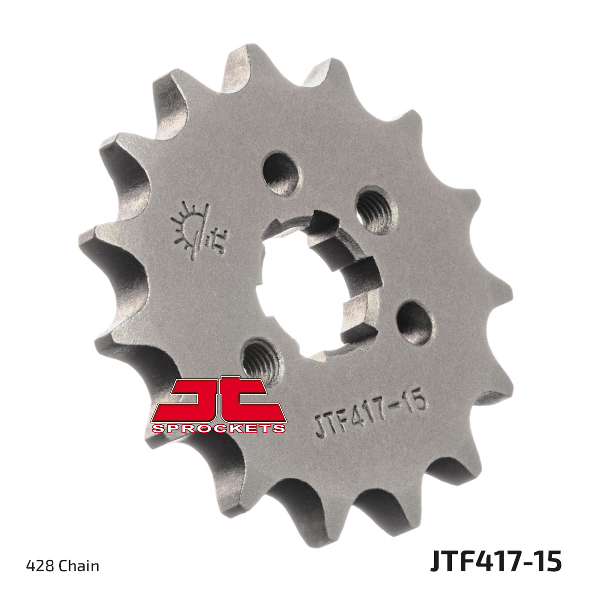 JT Front Sprocket Kawasaki KE100 79-81, BN125 98-09, KDX125 90-99 (417-15)