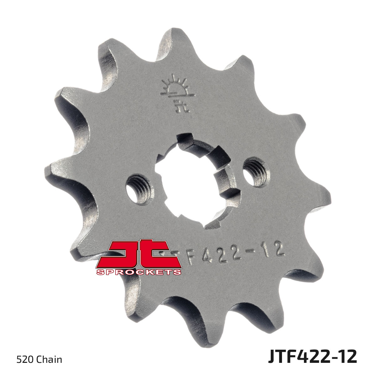 JT Front Sprocket Kawasaki KX125 80-93, Suzuki GT200 79-82, Yamaha YZ100 76-83, (422-12)