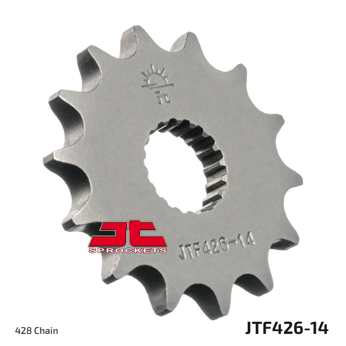 JT Front Sprocket Suzuki RM100 76-82, RM125 76-79, DR125S 80-85, GN125 92-00, GS125 79-00 (426-14)