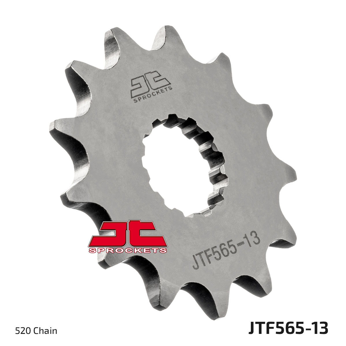 JT Front Sprocket Kawasaki KX250 02-05, Yamaha WR450 07-09, 21-22, YZ450F 07-23 (565-13)