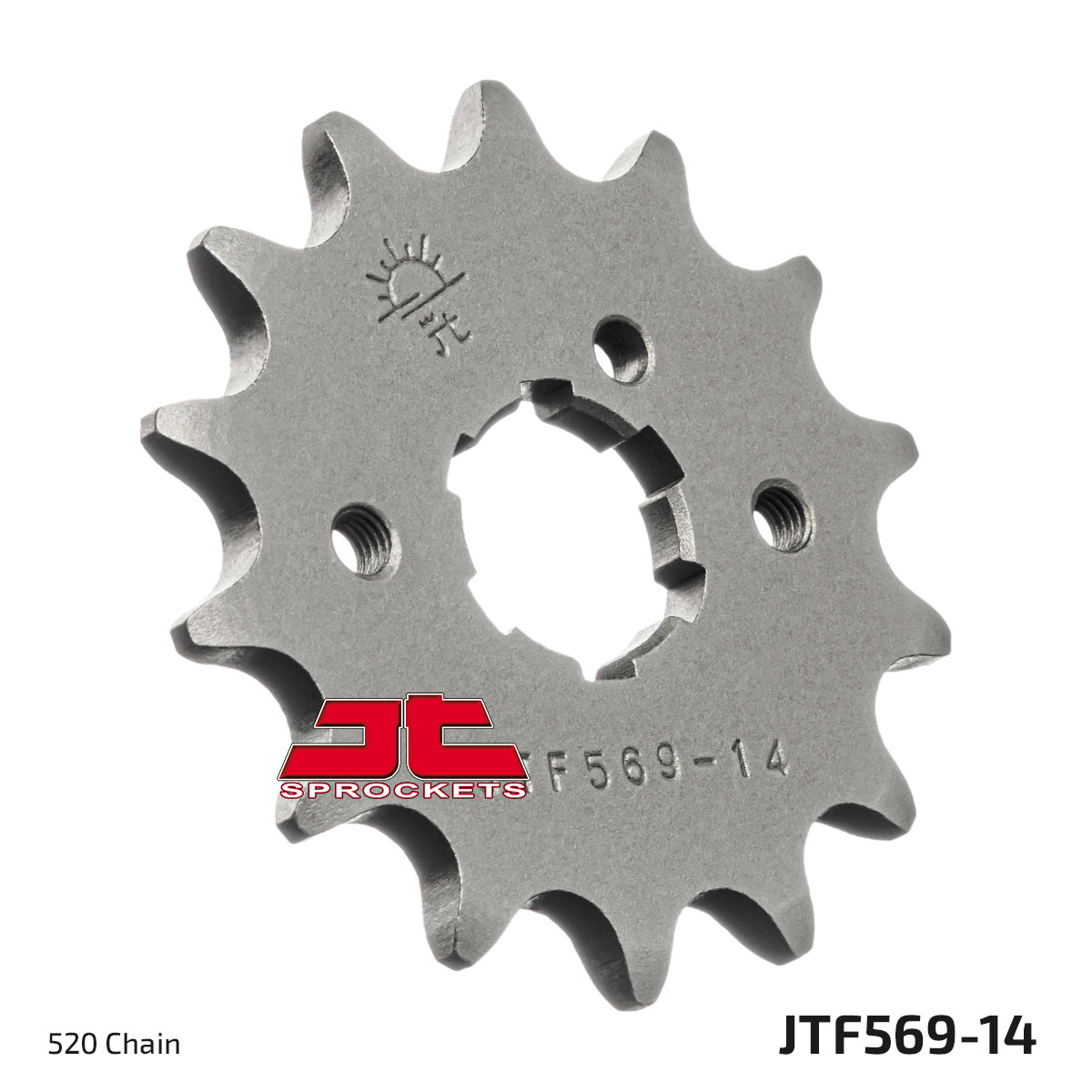 JT Front Sprocket Kawasaki KL250 79-85, KLX250 91-98, Yamaha WR250 89-98, YZ250 85-93 (569-14)