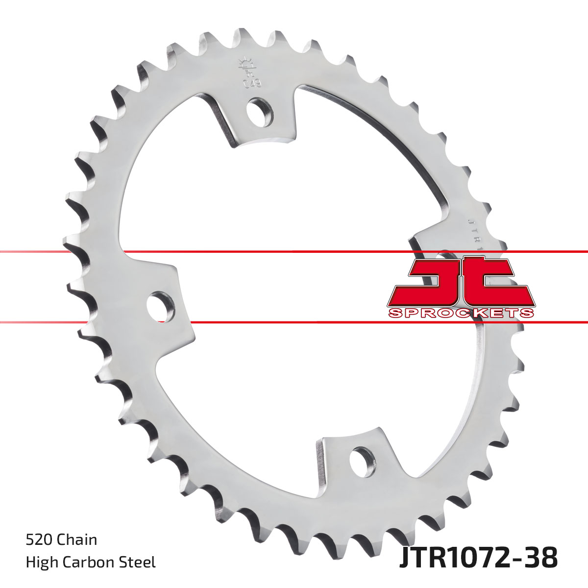 JT Rear Sprocket Kymco 250 KXR/KXU 02-13, 250 MXU 05-15, 300 Maxxer 05-16 (1072-38)