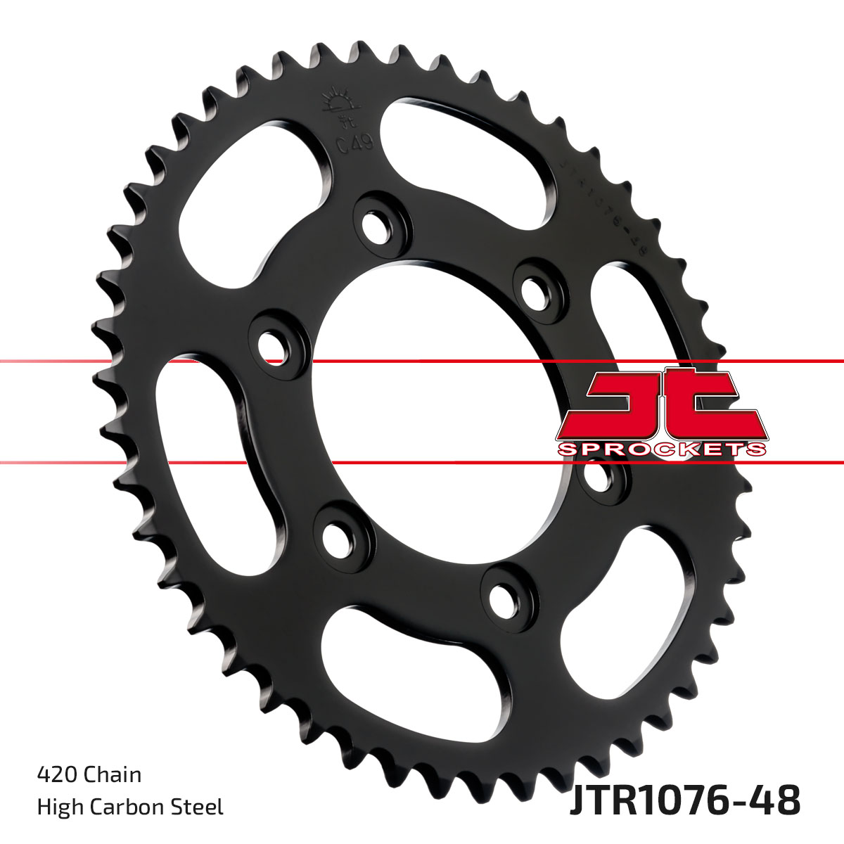 JT Rear Sprocket Rieju 50 Spike 02 (1076-48)